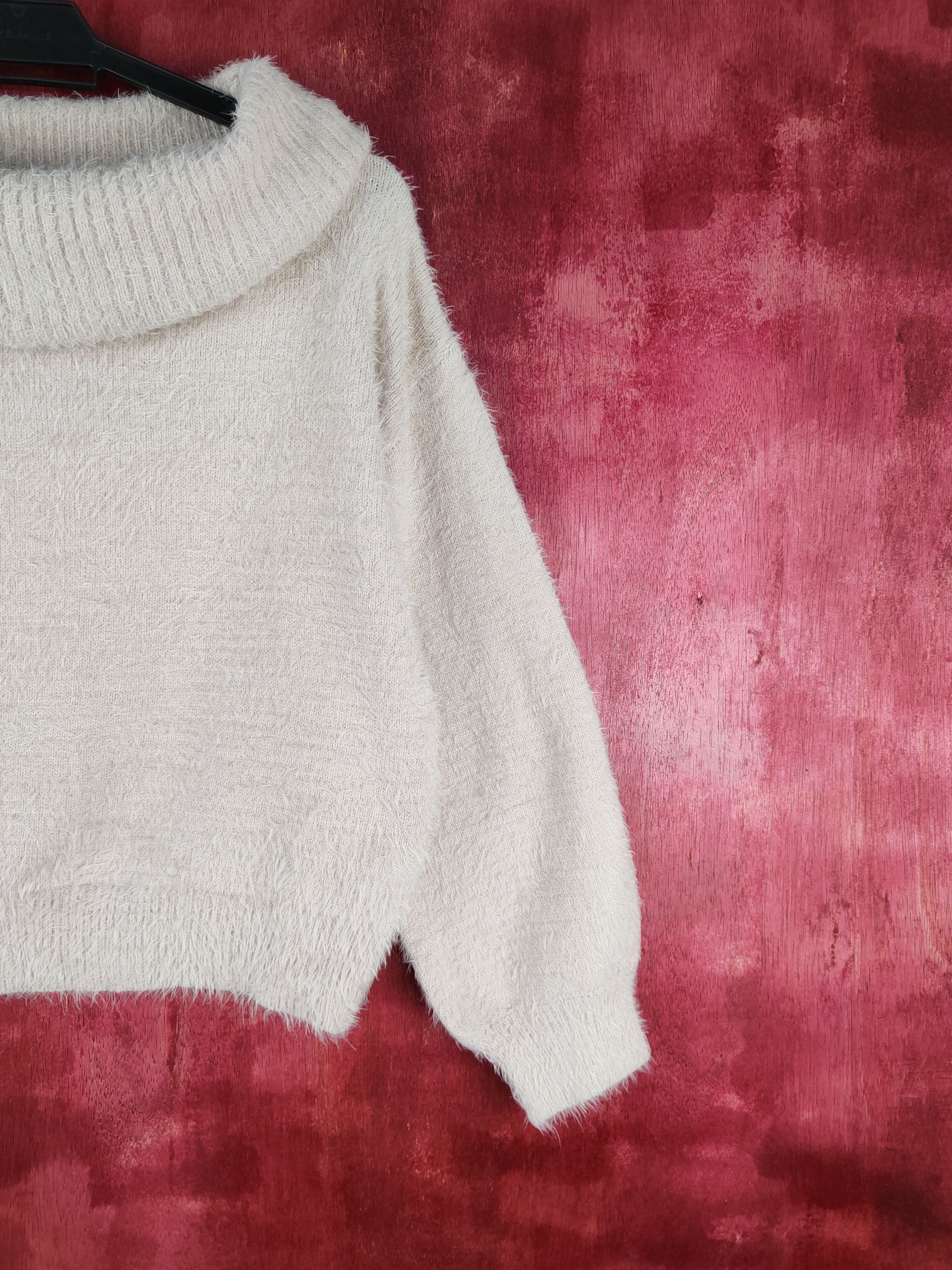 Homespun Knitwear × Japanese Brand DLS Earth Music & Ecology Shaggy Fur Mohair Knitwear #BB594 Size S / US 4 / IT 40 - 5 Thumbnail