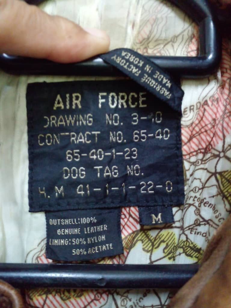 Other JACKET AIR FORCE x SHEEP LEATHER. (GJ23) Size US M / EU 48-50 / 2 - 2 Thumbnail