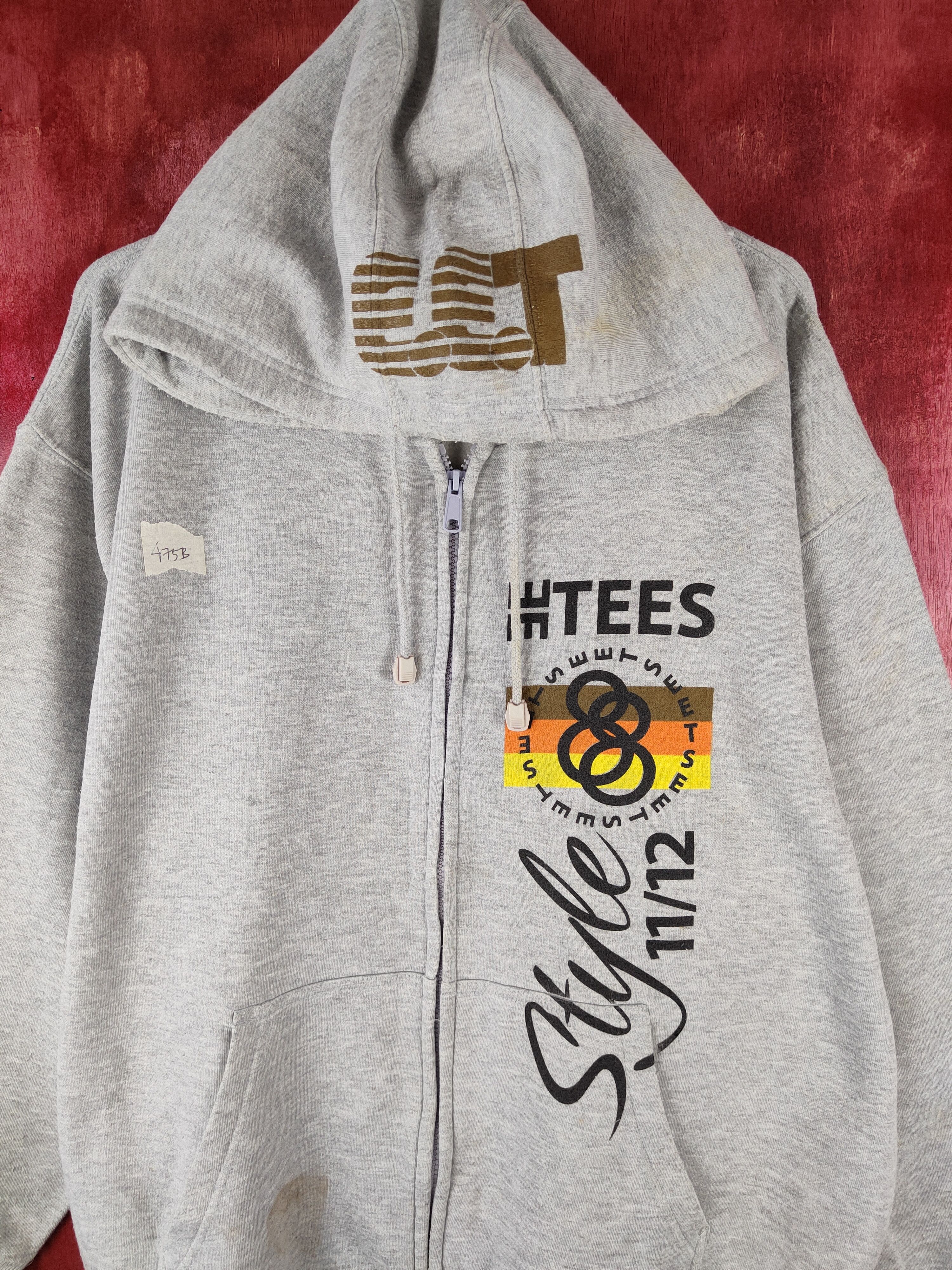 Japanese Brand 88tees Gray Hoodie Sweater japan streetwear #475B Size US XL / EU 56 / 4 - 2 Thumbnail