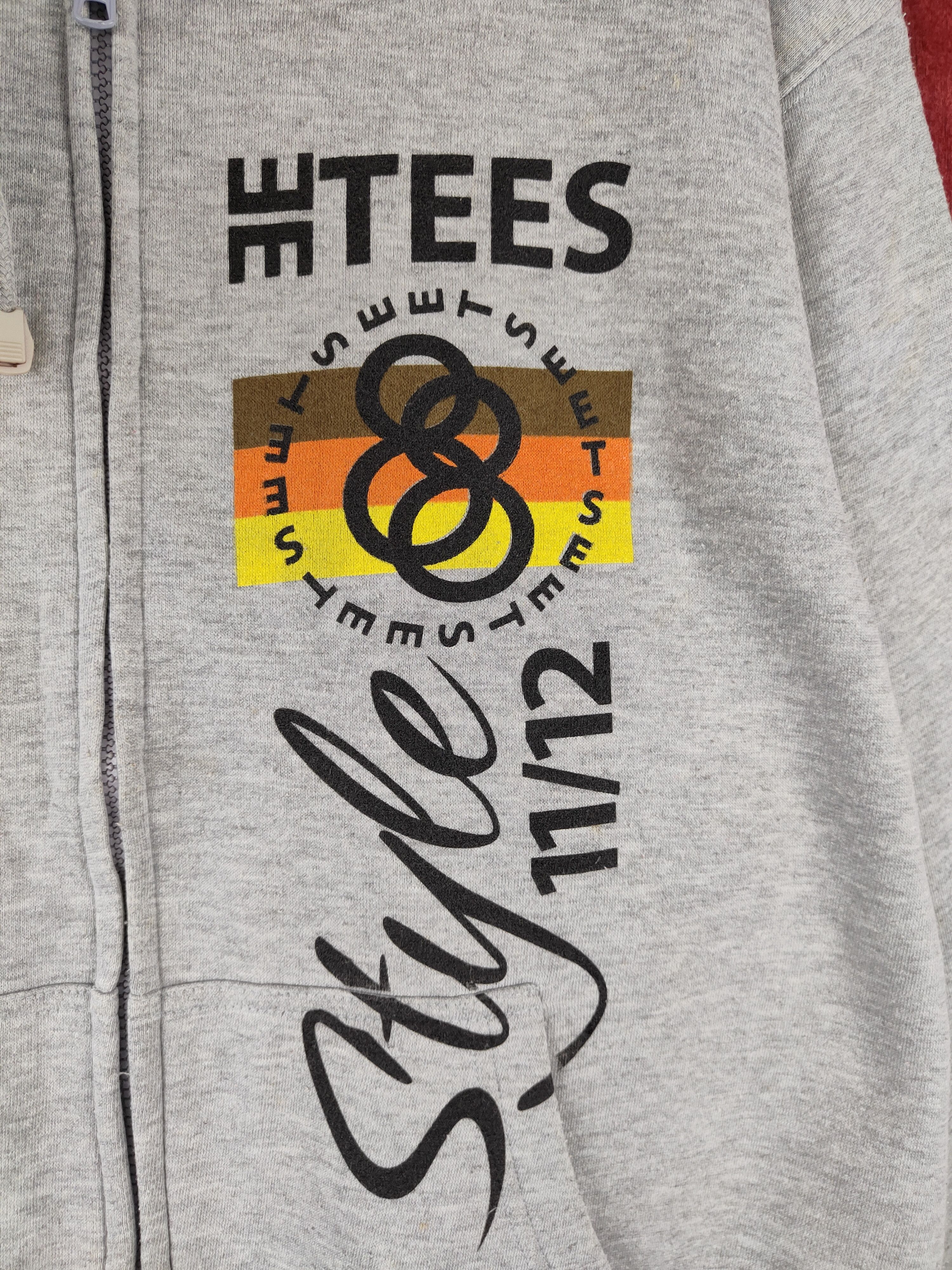 Japanese Brand 88tees Gray Hoodie Sweater japan streetwear #475B Size US XL / EU 56 / 4 - 4 Thumbnail