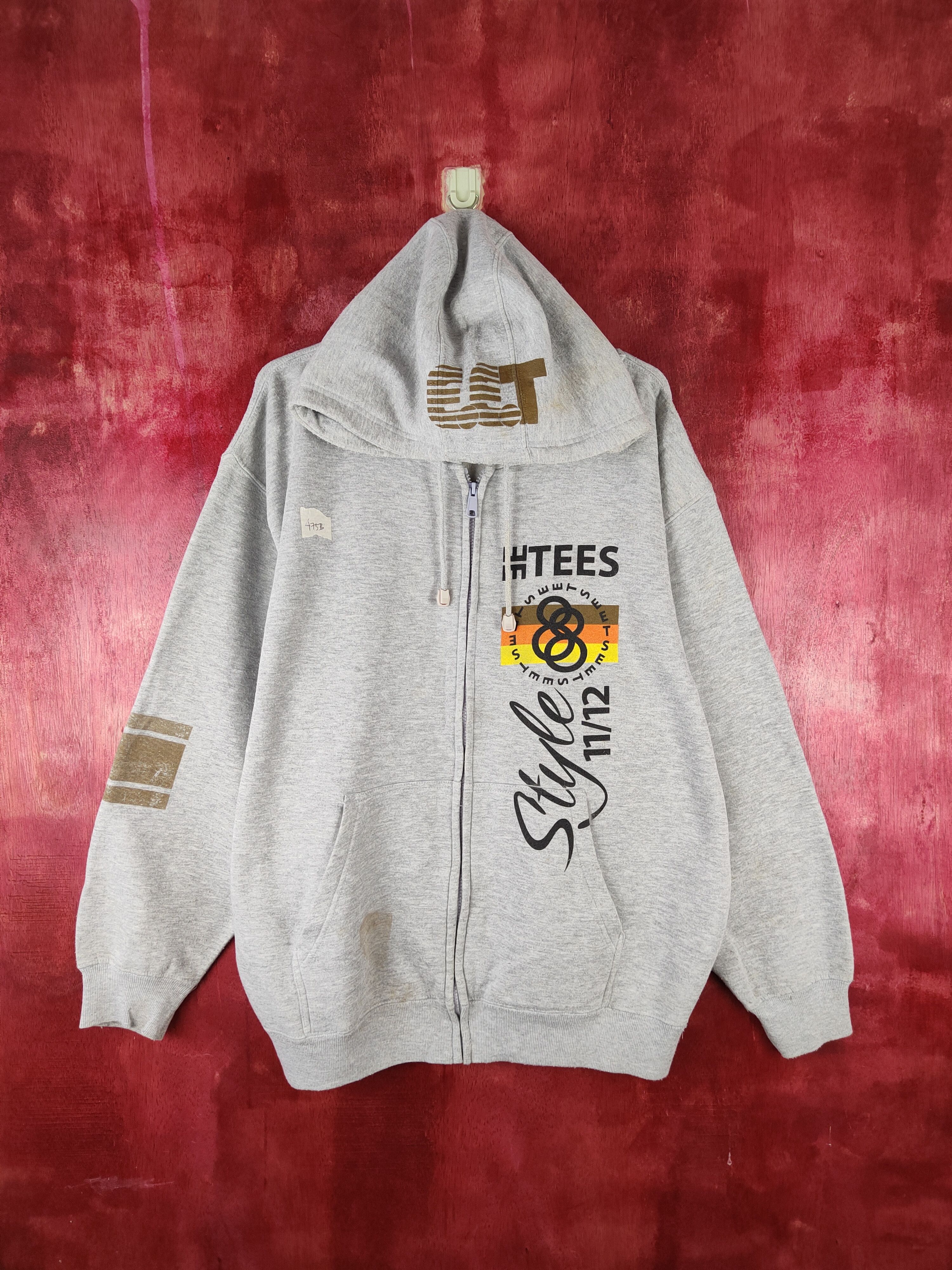 Japanese Brand 88tees Gray Hoodie Sweater japan streetwear #475B Size US XL / EU 56 / 4 - 1 Thumbnail