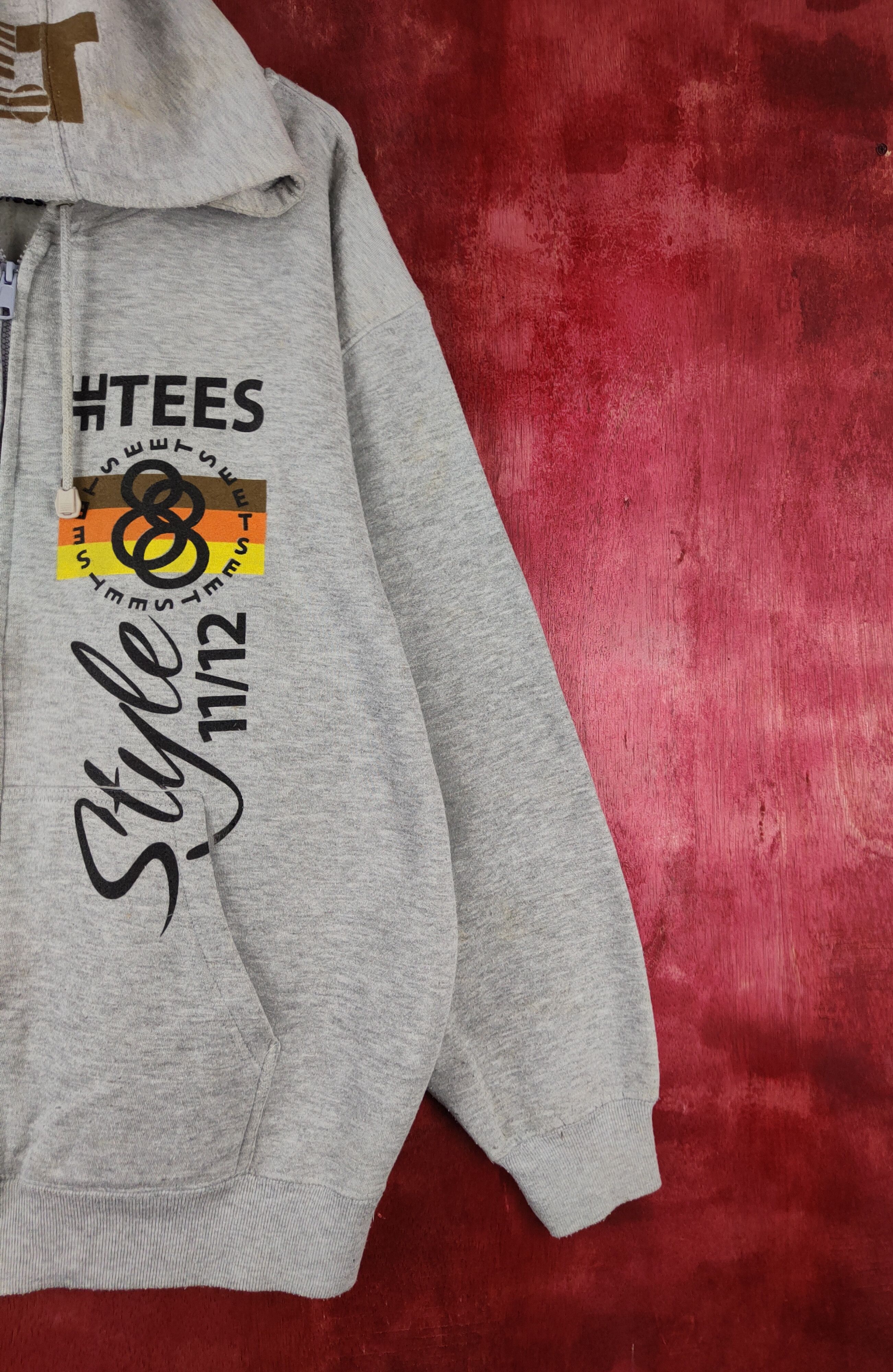 Japanese Brand 88tees Gray Hoodie Sweater japan streetwear #475B Size US XL / EU 56 / 4 - 7 Thumbnail