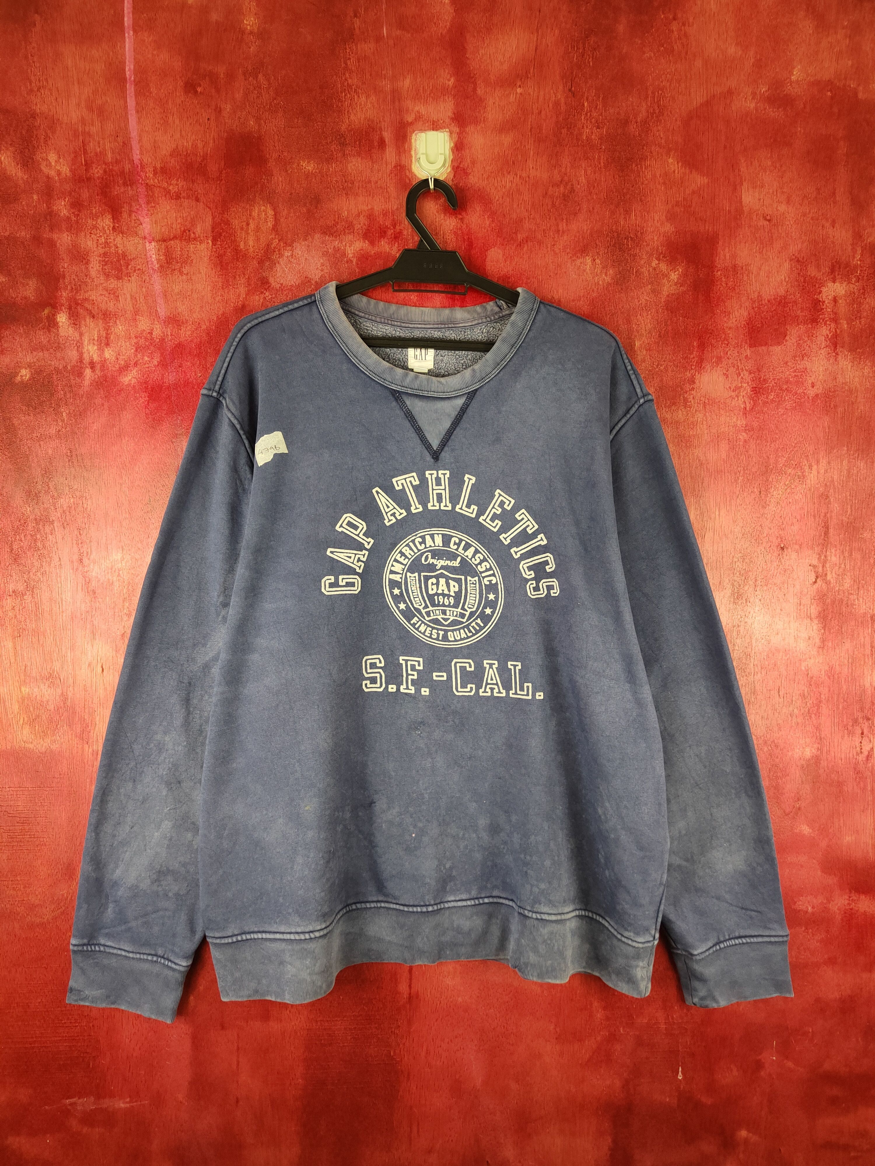 image of Faded Glory x Gap Dark Blue Faded Vintage Sweatshirt 479B, Men's (Size XL)