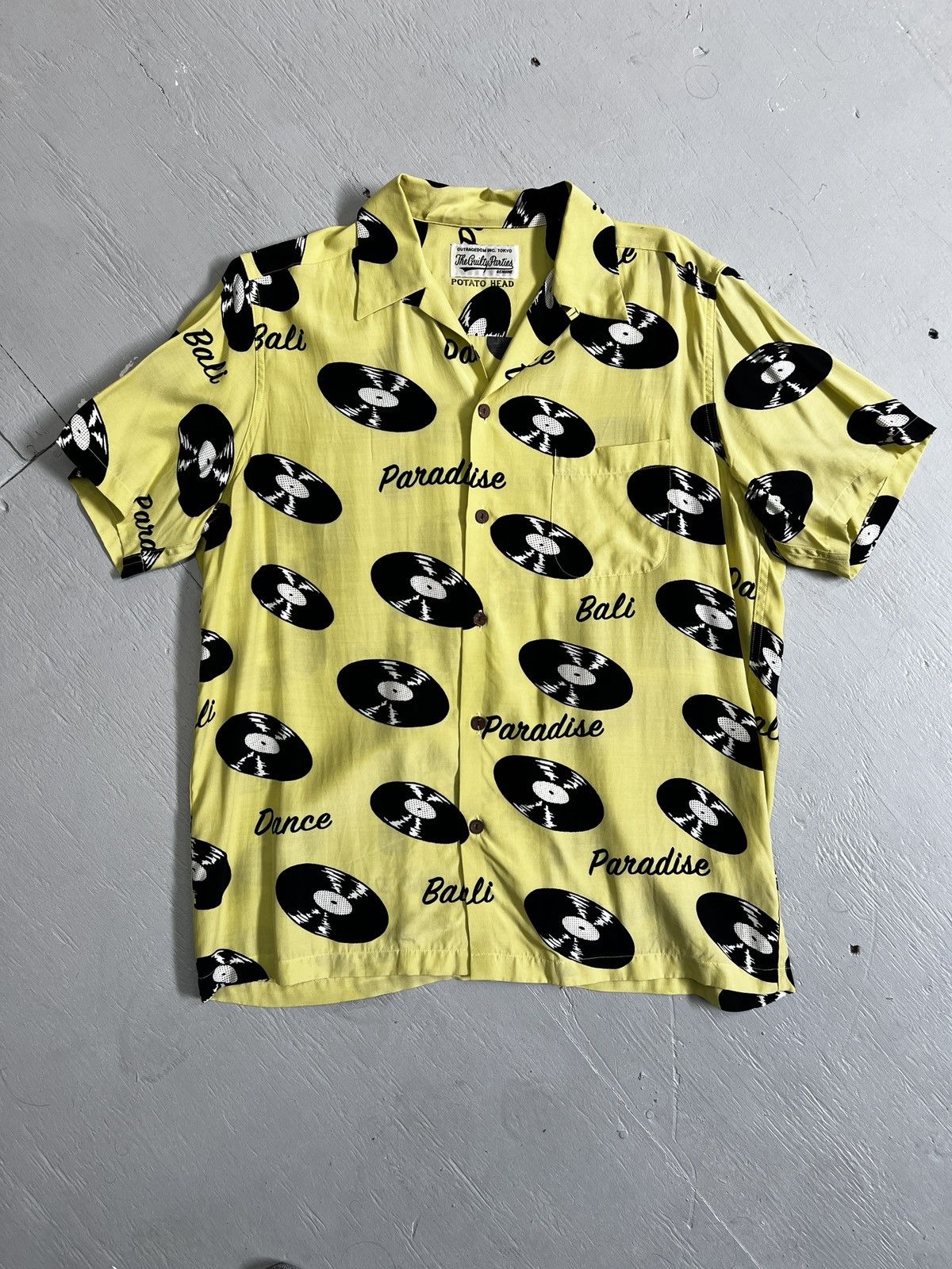 Guilty Parties × Wacko Maria Vinyl Record Hawaiian Shirt | Grailed