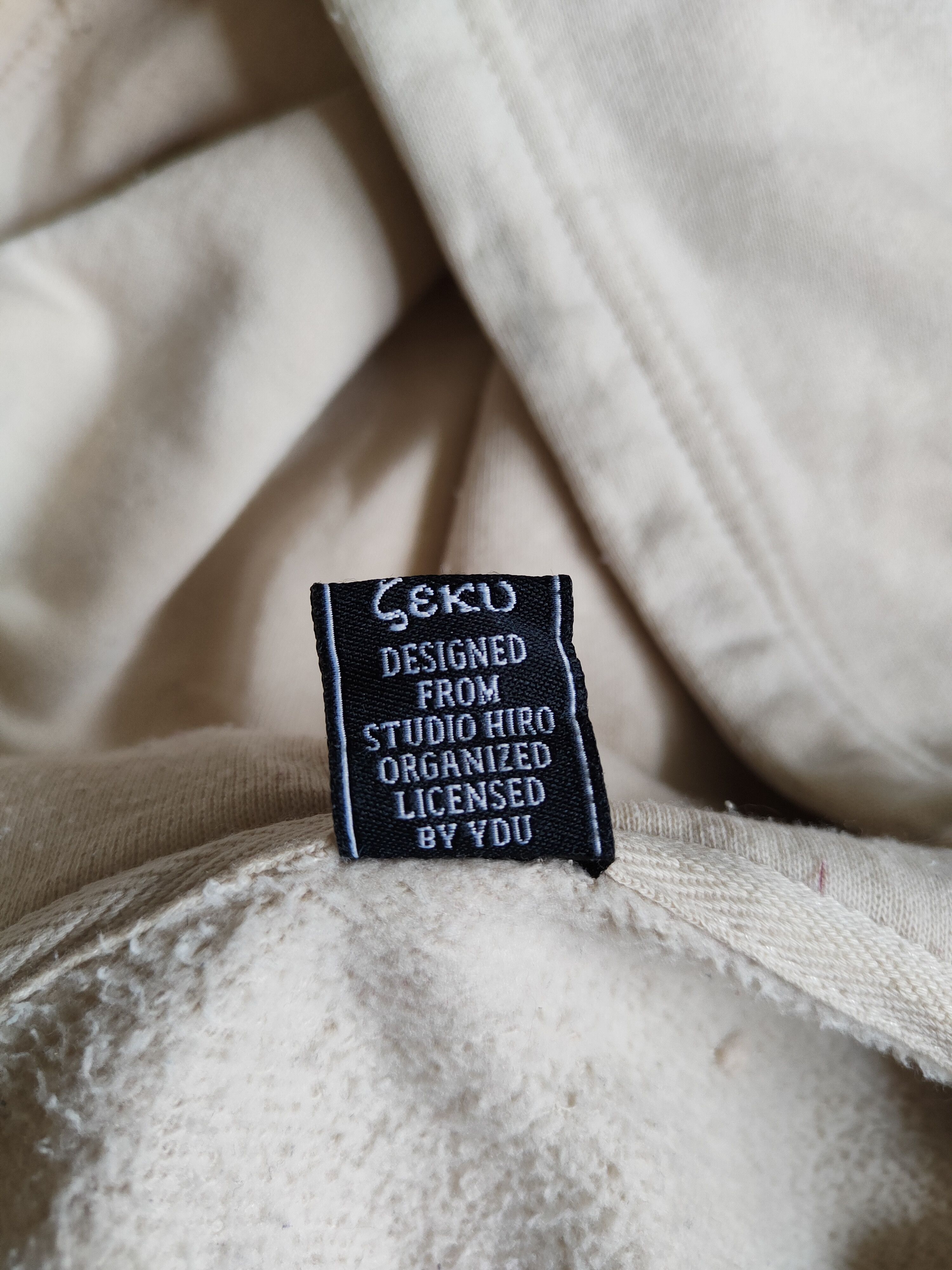 Japanese Brand Seku dragon japan dirty Brown Hoodie Sweater #S667 Size US L / EU 52-54 / 3 - 14 Thumbnail