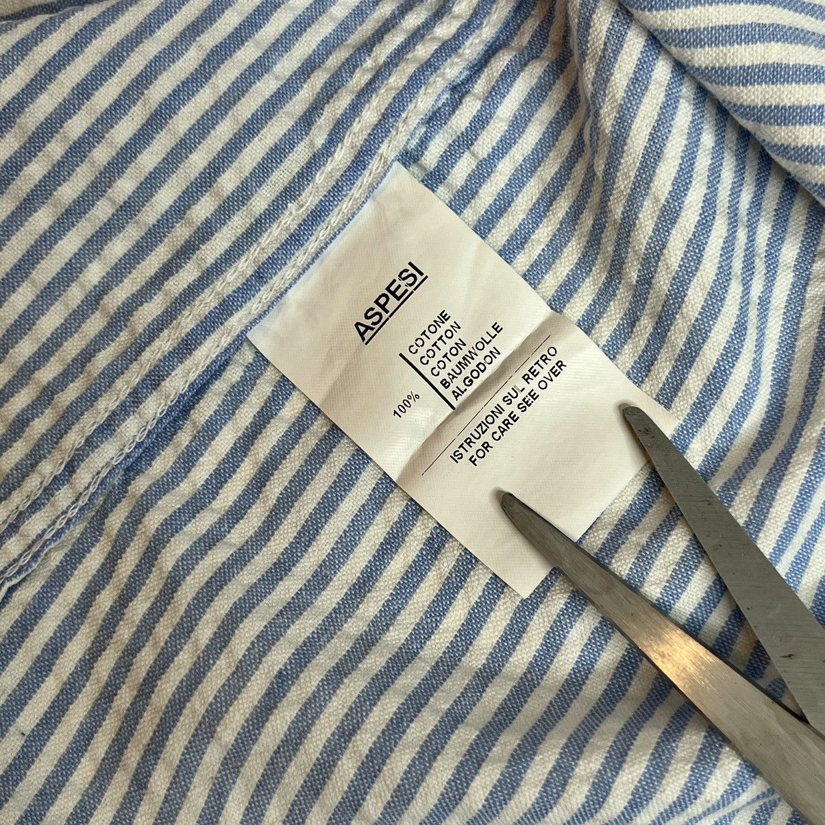 Aspesi Aspesi Striped Shirt Size US L / EU 52-54 / 3 - 9 Thumbnail