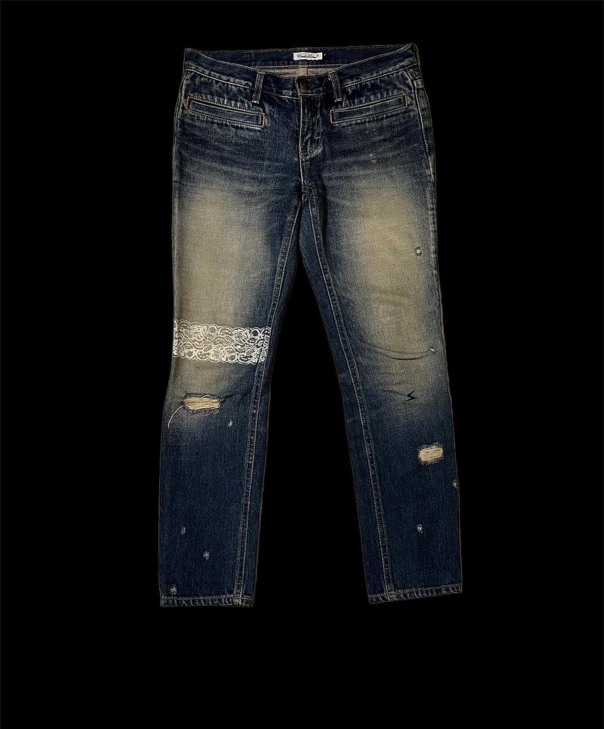 undercover ss10 lace denim