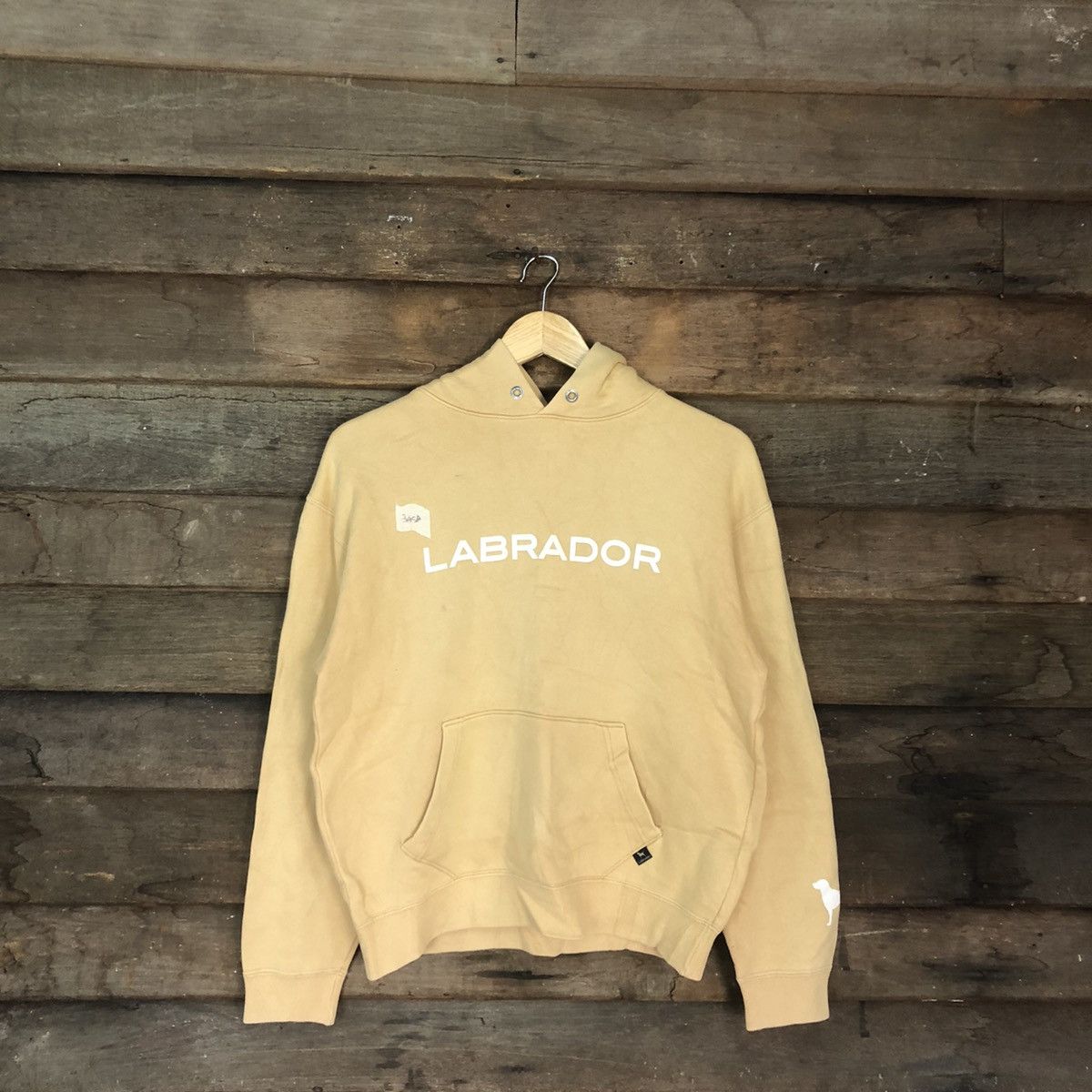 Japanese Brand × Vintage Labrador Retriever Yellow Cream Hoodies #345B Size US S / EU 44-46 / 1 - 1 Thumbnail