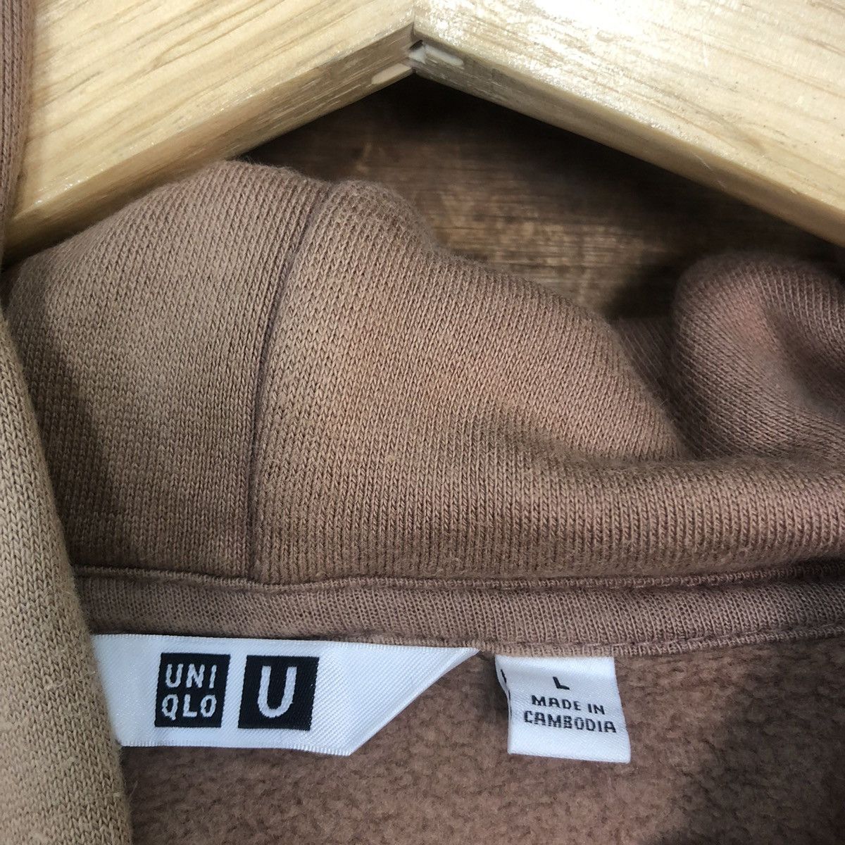 Uniqlo × Vintage Uniqlo faded japan Brown sweatshirt Hoodies #343B Size US L / EU 52-54 / 3 - 10 Thumbnail