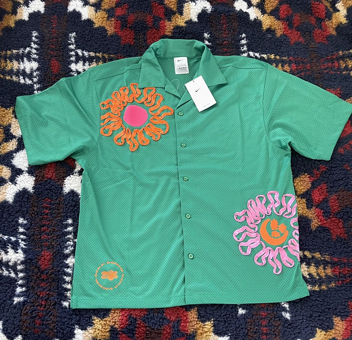 Nike × Vintage Nike summer button up shirt Size US M / EU 48-50 / 2 - 1 Thumbnail