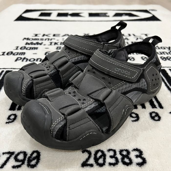 Crocs swiftwater men's 2025 leather fisherman sandals