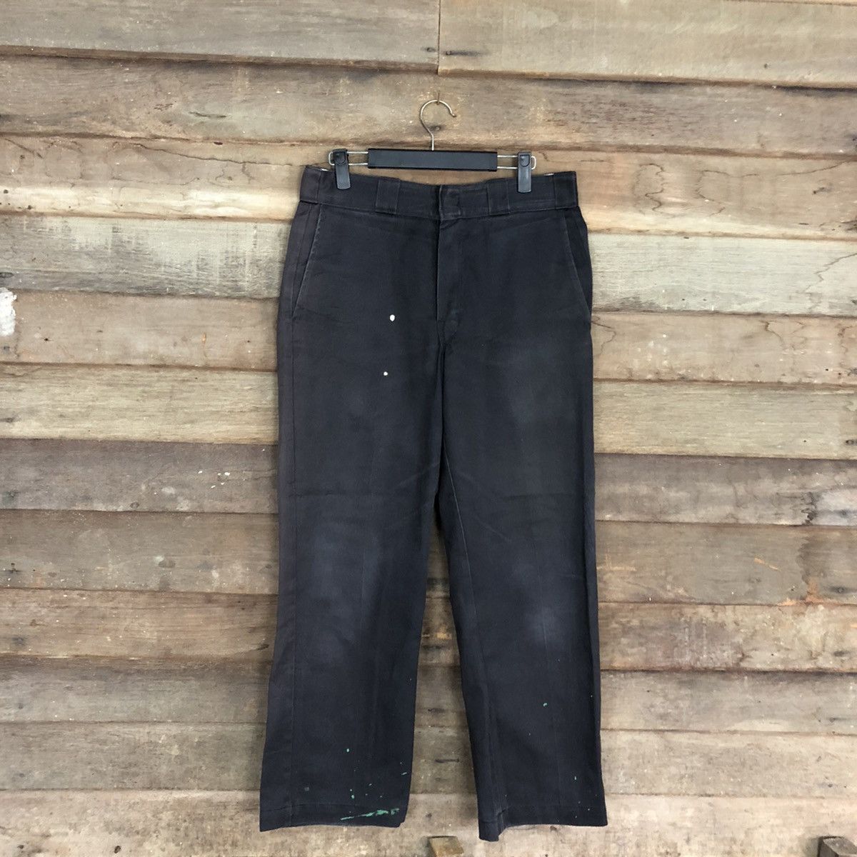 Dickies DLL Dickies Black faded vintage Straight Pants #c1243 Size US 30 / EU 46 - 1 Thumbnail