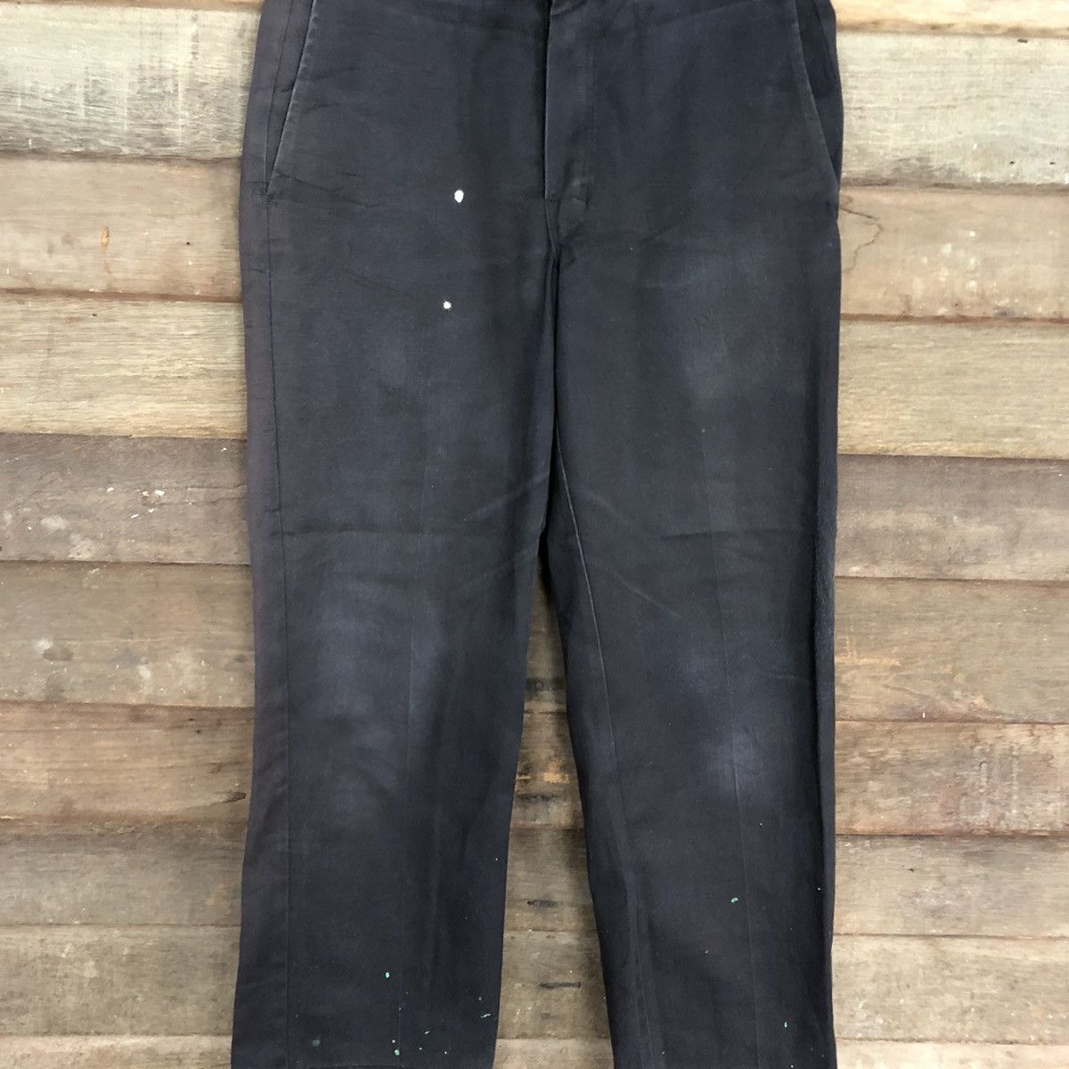 Dickies DLL Dickies Black faded vintage Straight Pants #c1243 Size US 30 / EU 46 - 4 Thumbnail