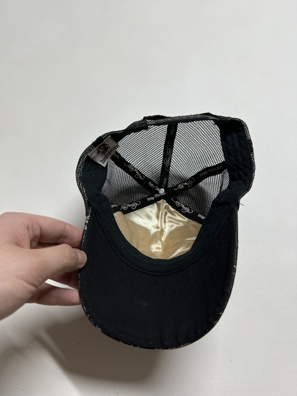 Christian Audigier Vintage Y2k Skull ☠️ Ed Hardy All Over Print Cap 00’s Size ONE SIZE - 4 Thumbnail