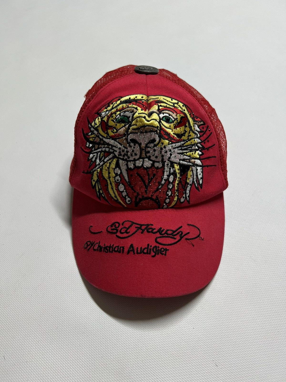 Ed Hardy Vintage Ed Hardy Tiger Big Logo Cap 00’s Size ONE SIZE - 1 Thumbnail