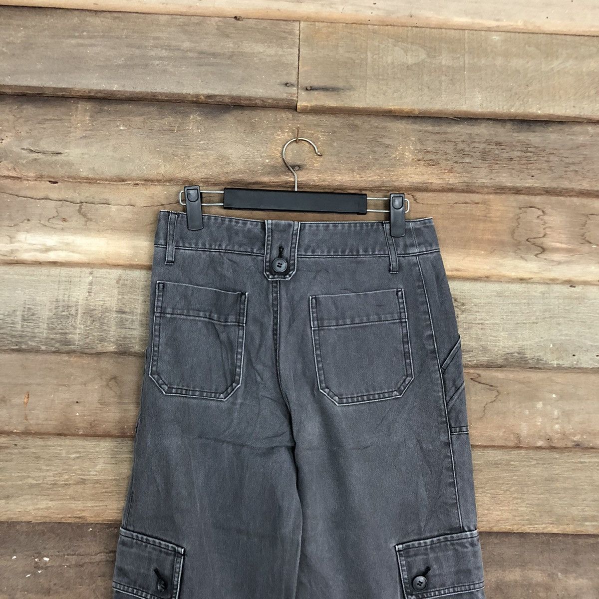 Faded Glory D Tasse Tasse black Multipocket Cargo cropped Pants #c1241 Size US 26 / EU 42 - 8 Thumbnail