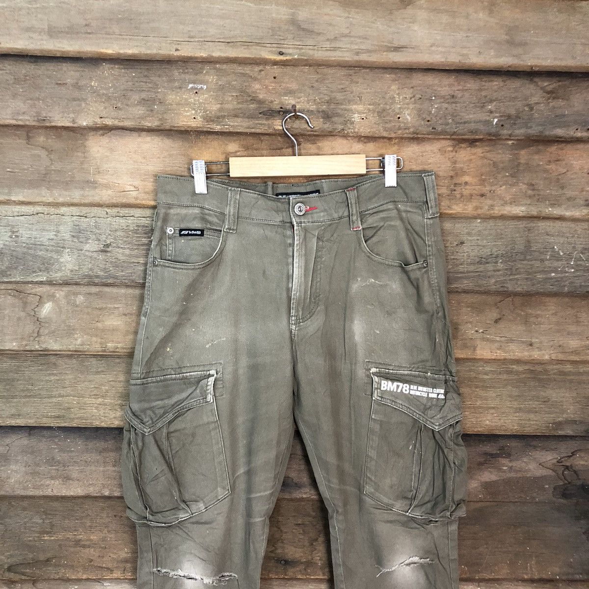 Japanese Brand D Blue Monster Clotthing Grey Multipocket Cargo Pants #c1236 Size US 32 / EU 48 - 2 Thumbnail