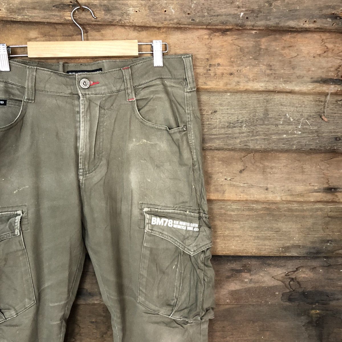 Japanese Brand D Blue Monster Clotthing Grey Multipocket Cargo Pants #c1236 Size US 32 / EU 48 - 5 Thumbnail
