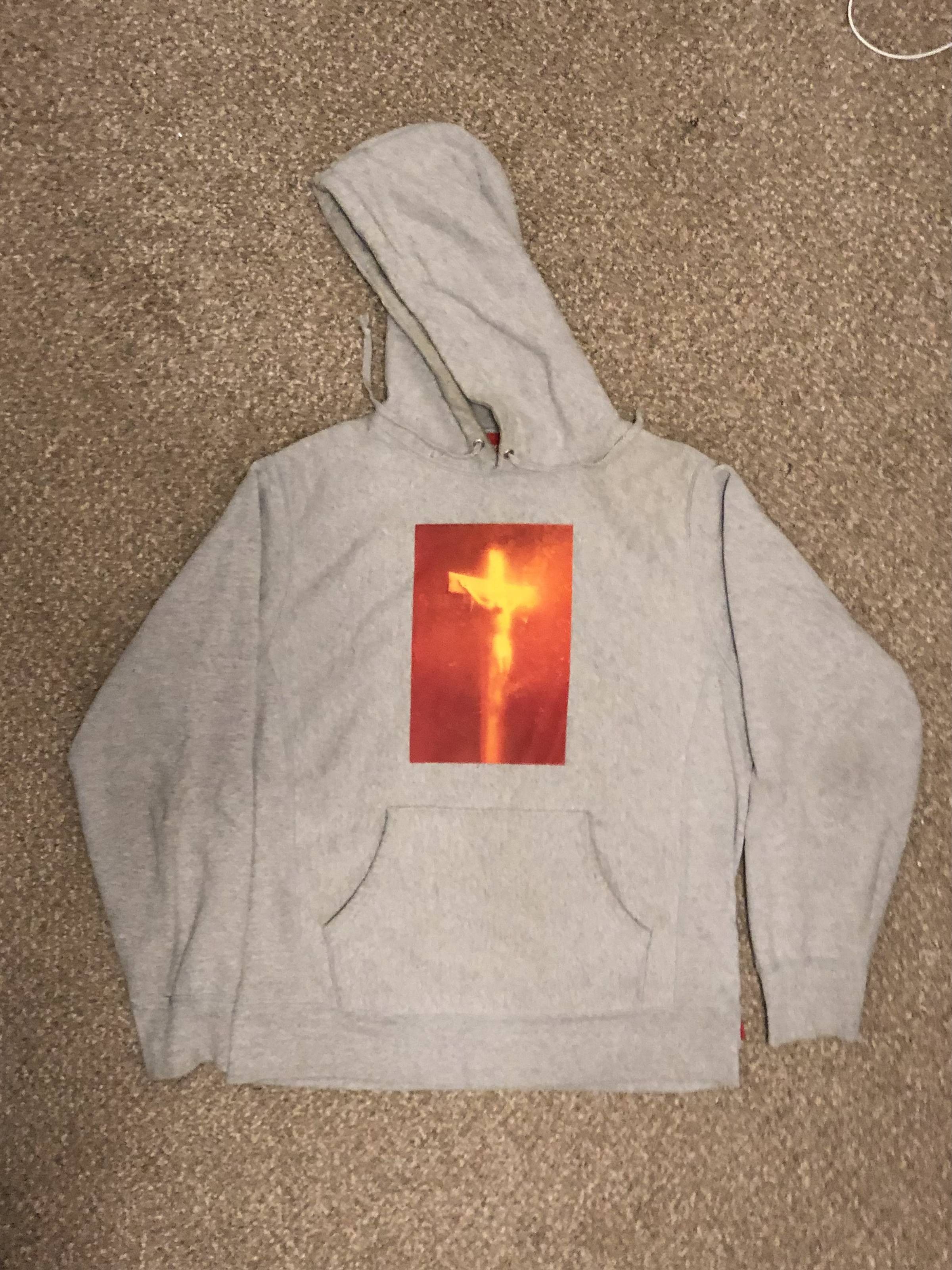 Supreme Piss Christ Hoodie | Grailed