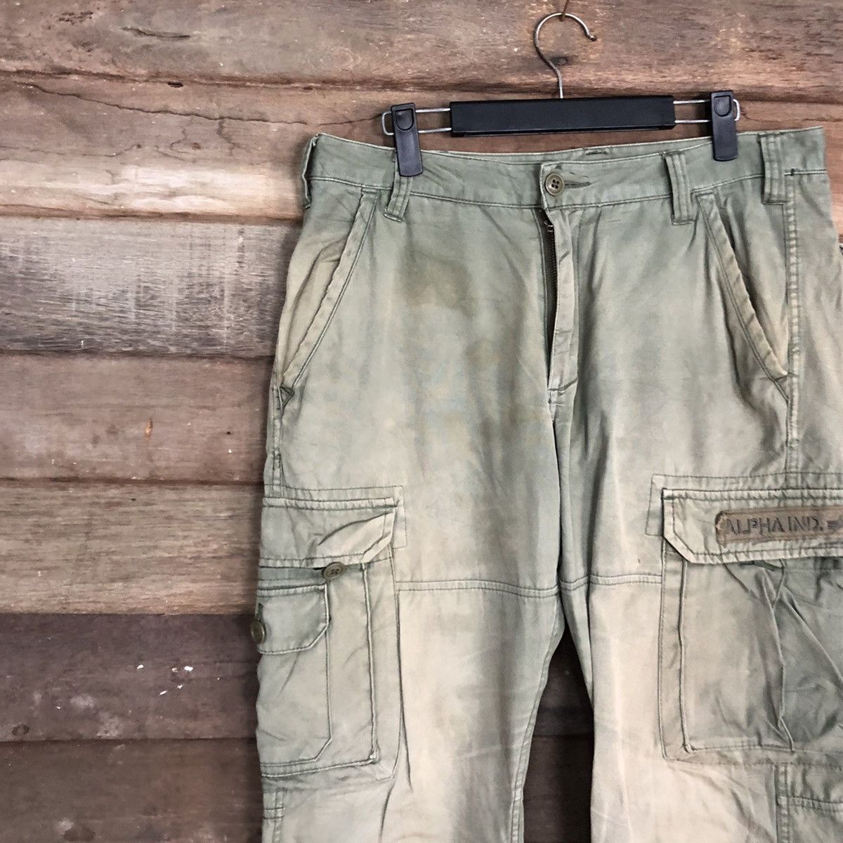 Alpha Industries DLL Alpha Industries faded Multipocket Cargo Pants #c1231 Size US 31 - 6 Thumbnail