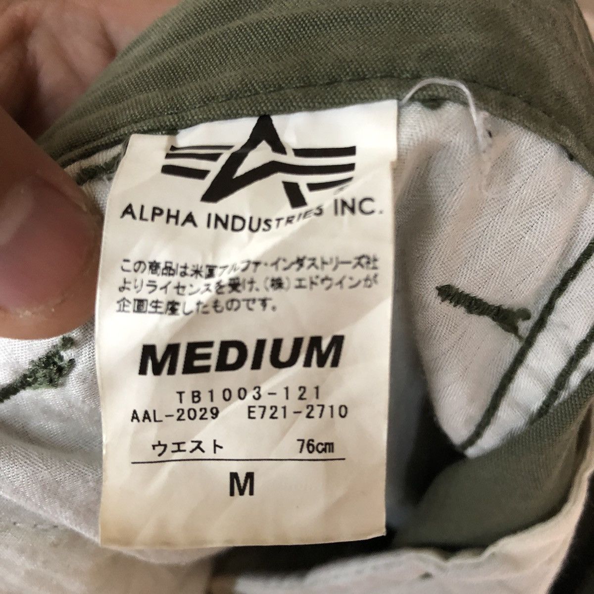 Alpha Industries DLL Alpha Industries faded Multipocket Cargo Pants #c1231 Size US 31 - 12 Thumbnail