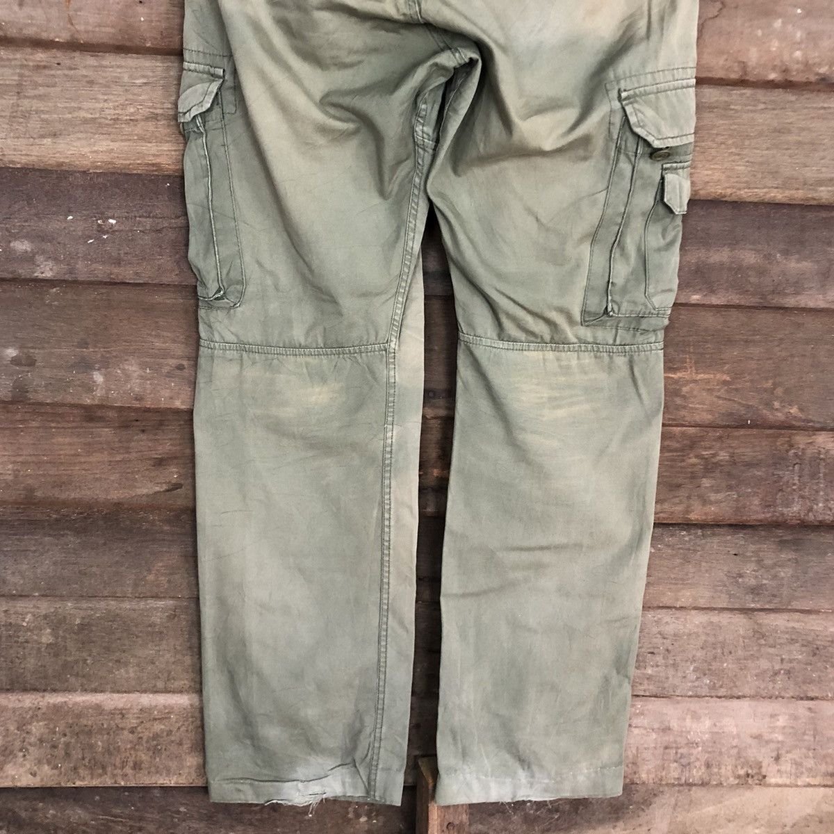Alpha Industries DLL Alpha Industries faded Multipocket Cargo Pants #c1231 Size US 31 - 10 Thumbnail