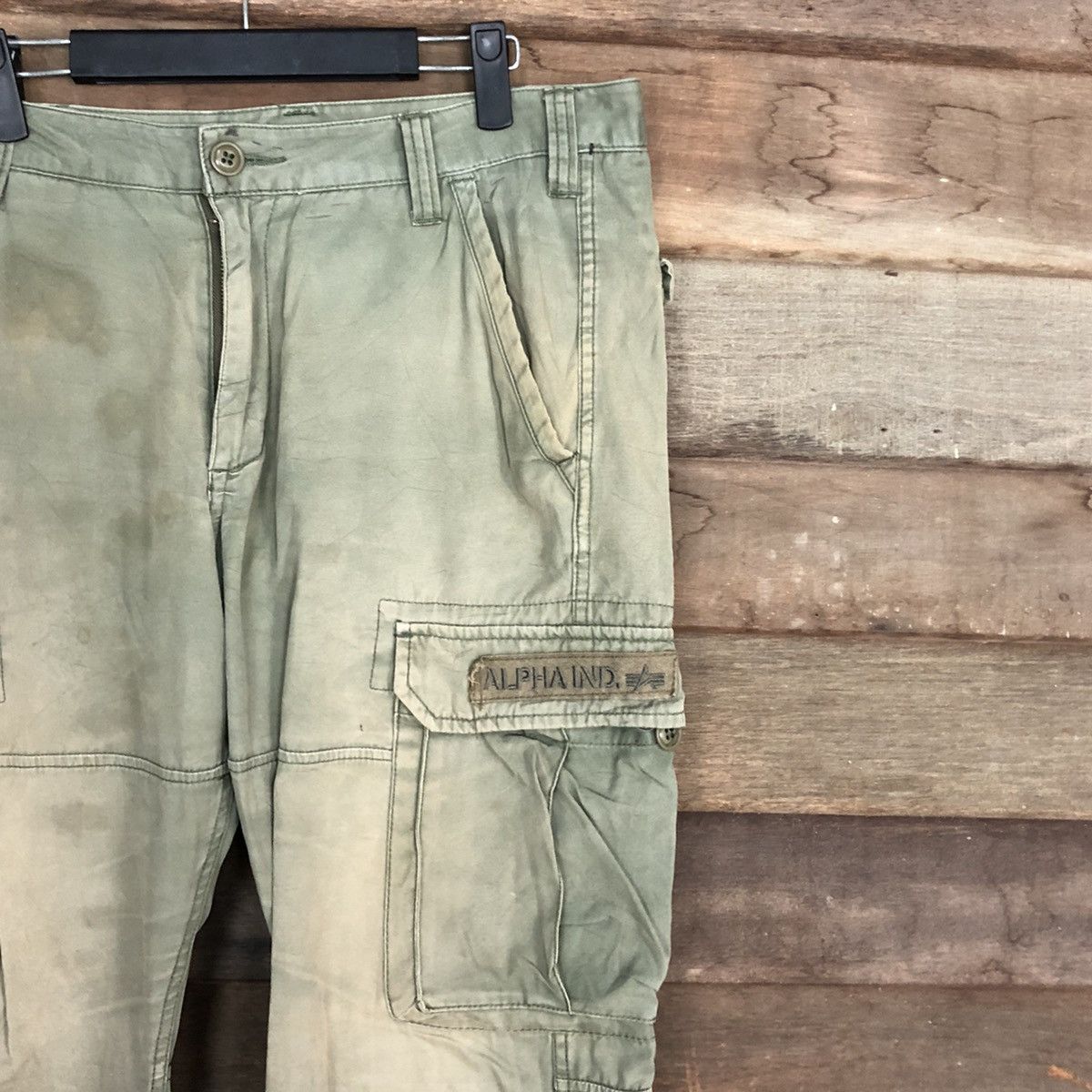 Alpha Industries DLL Alpha Industries faded Multipocket Cargo Pants #c1231 Size US 31 - 5 Thumbnail