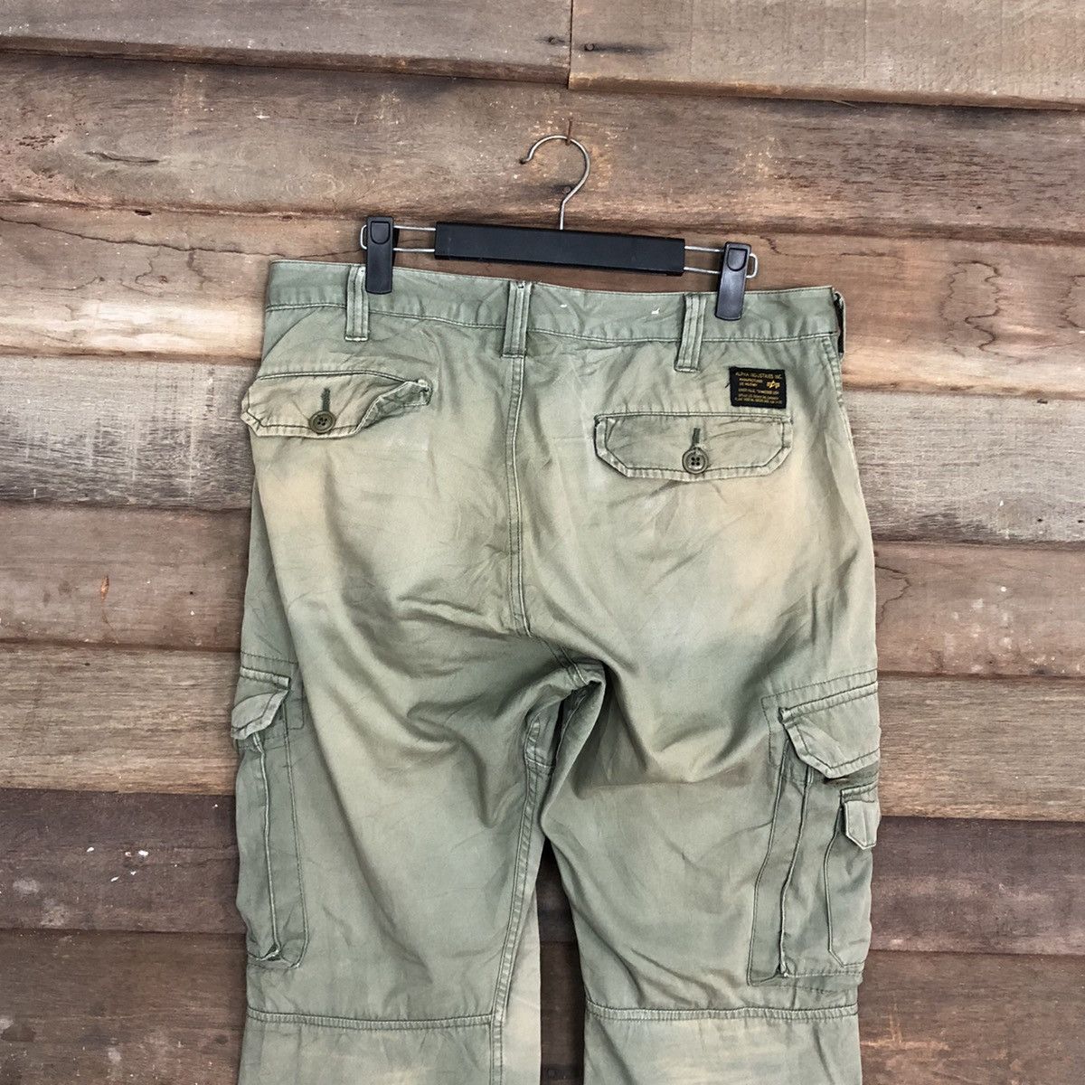 Alpha Industries DLL Alpha Industries faded Multipocket Cargo Pants #c1231 Size US 31 - 9 Thumbnail