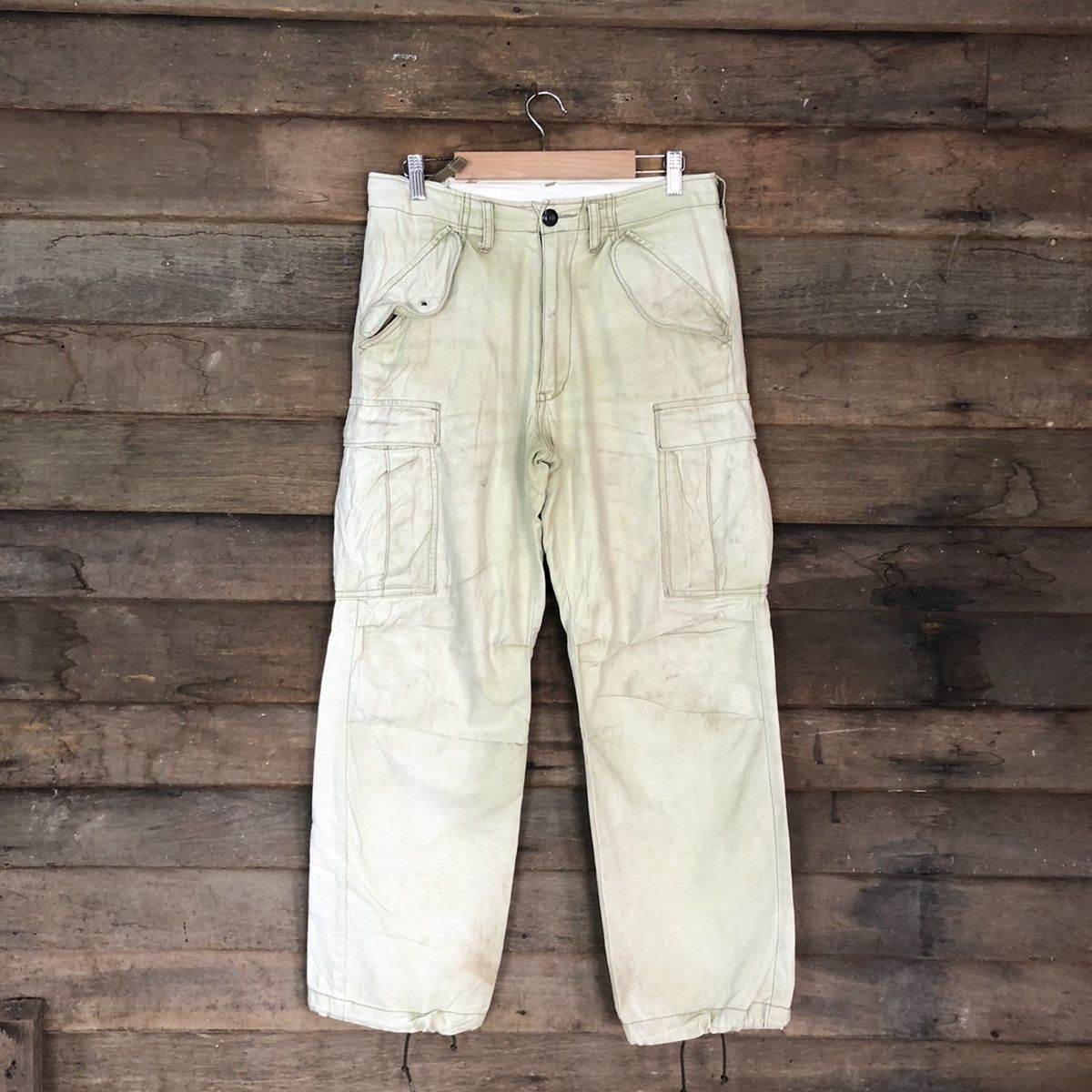Japanese Brand DLL Japan faded thrashed Multipocket Cargo Pants #c1218 Size US 29 - 1 Thumbnail