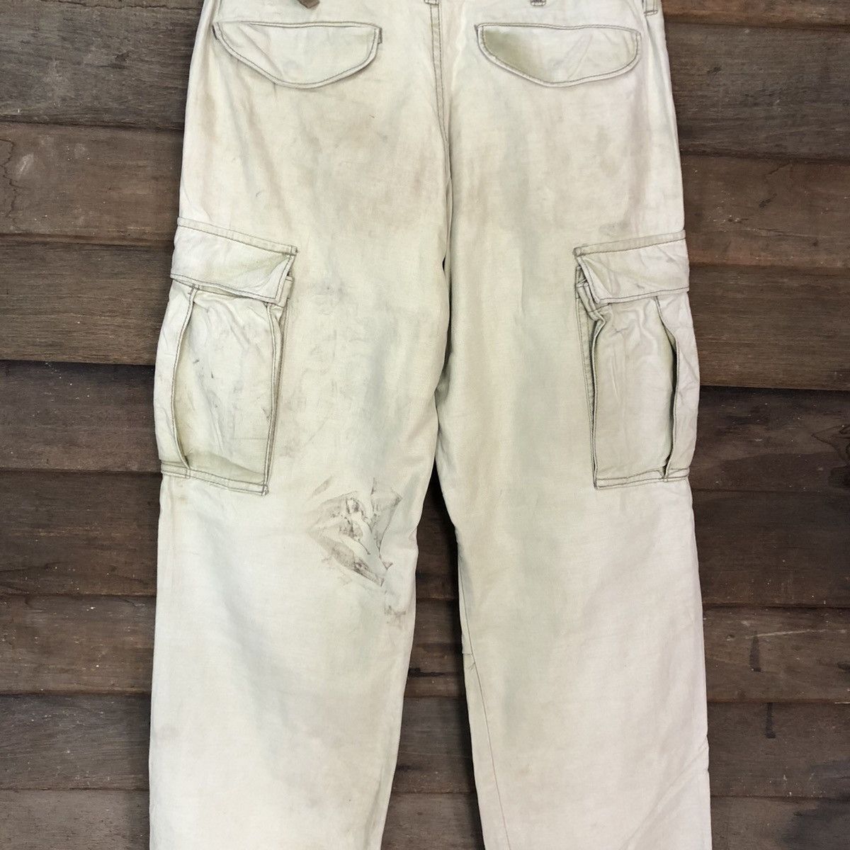 Japanese Brand DLL Japan faded thrashed Multipocket Cargo Pants #c1218 Size US 29 - 11 Thumbnail