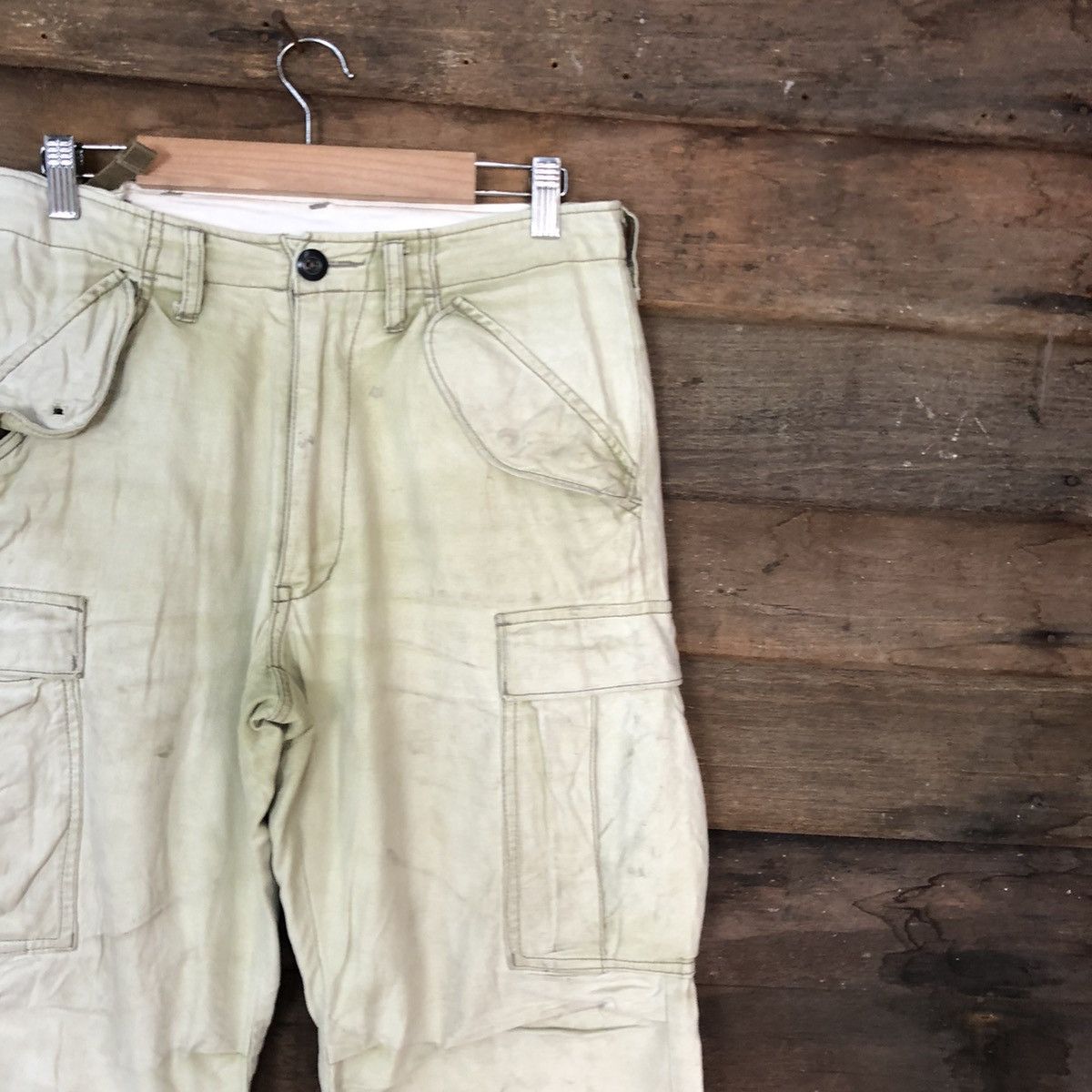 Japanese Brand DLL Japan faded thrashed Multipocket Cargo Pants #c1218 Size US 29 - 5 Thumbnail