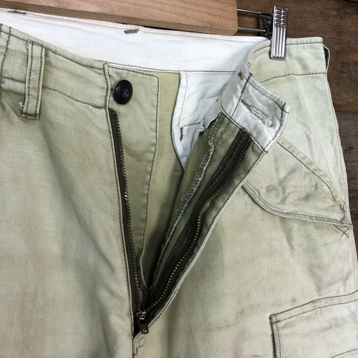 Japanese Brand DLL Japan faded thrashed Multipocket Cargo Pants #c1218 Size US 29 - 7 Thumbnail