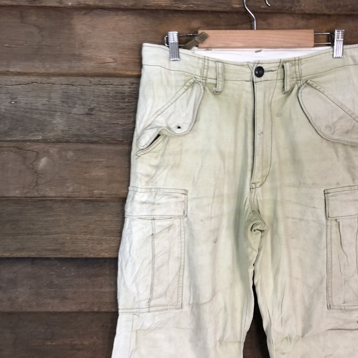 Japanese Brand DLL Japan faded thrashed Multipocket Cargo Pants #c1218 Size US 29 - 6 Thumbnail