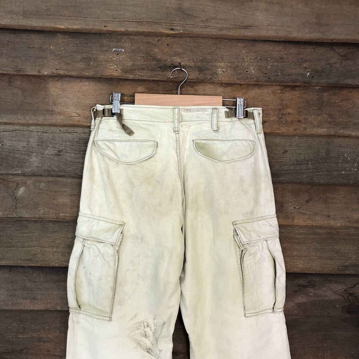 Japanese Brand DLL Japan faded thrashed Multipocket Cargo Pants #c1218 Size US 29 - 9 Thumbnail