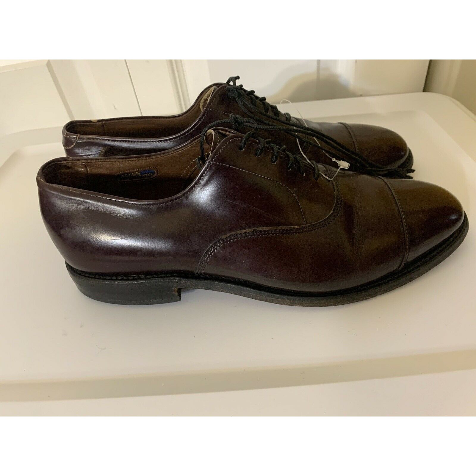 Allen Edmonds Allen Edmonds "PARK AVENUE" Men's Sz 8D Cap Oxfords USA Burg Size US 8 / EU 41 - 5 Thumbnail