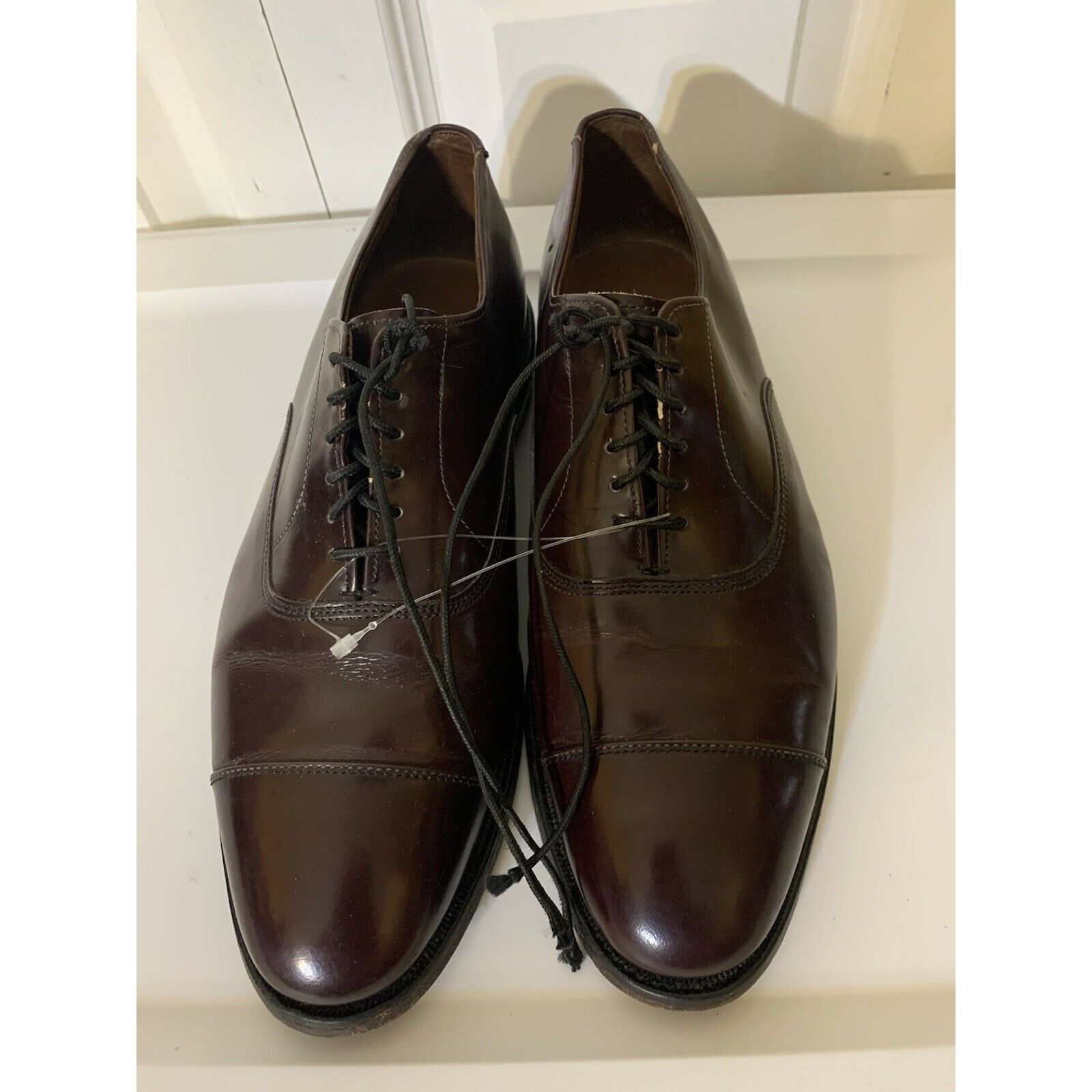 Allen Edmonds Allen Edmonds "PARK AVENUE" Men's Sz 8D Cap Oxfords USA Burg Size US 8 / EU 41 - 6 Thumbnail