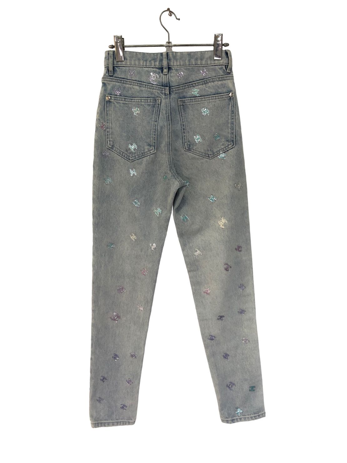 Chanel × Designer × Luxury CHANEL CC Logo Denim Jeans Icon