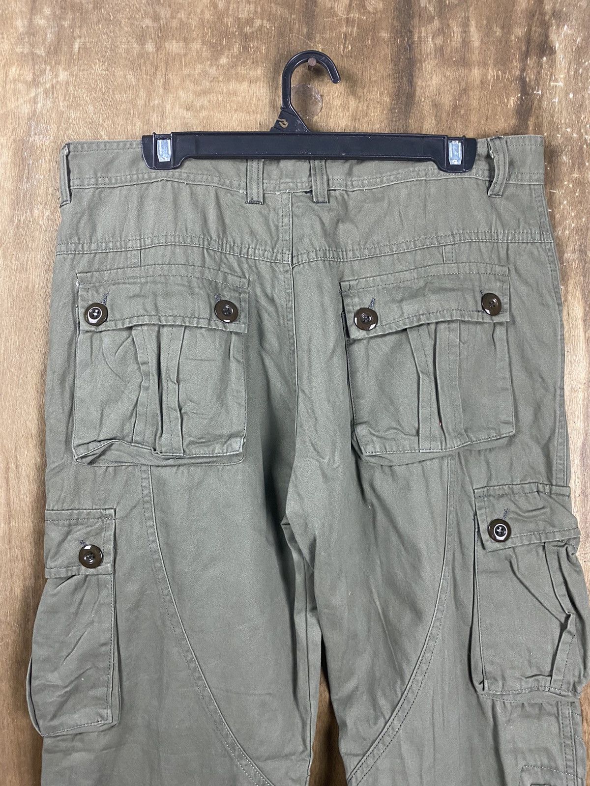 Japanese Brand DLL Japan multipocket green streetwear Cargo Pants #2435 Size US 34 / EU 50 - 10 Thumbnail