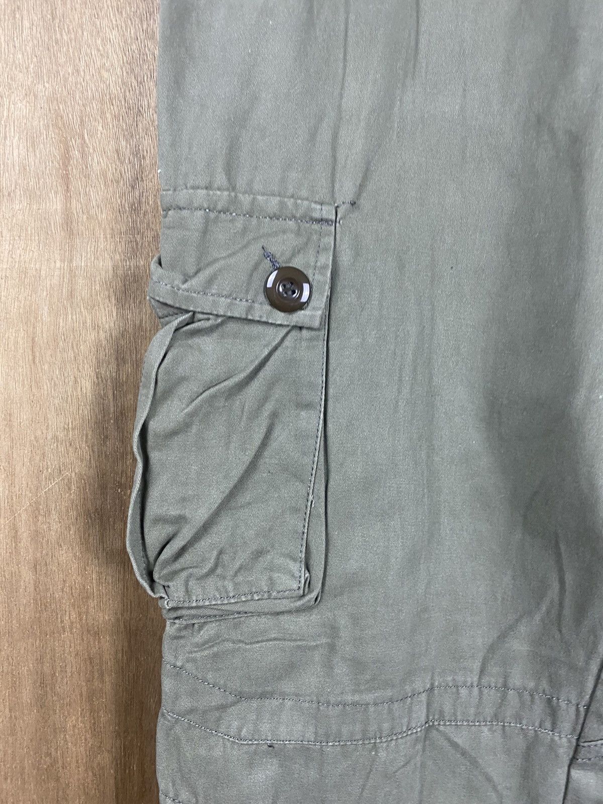 Japanese Brand DLL Japan multipocket green streetwear Cargo Pants #2435 Size US 34 / EU 50 - 6 Thumbnail