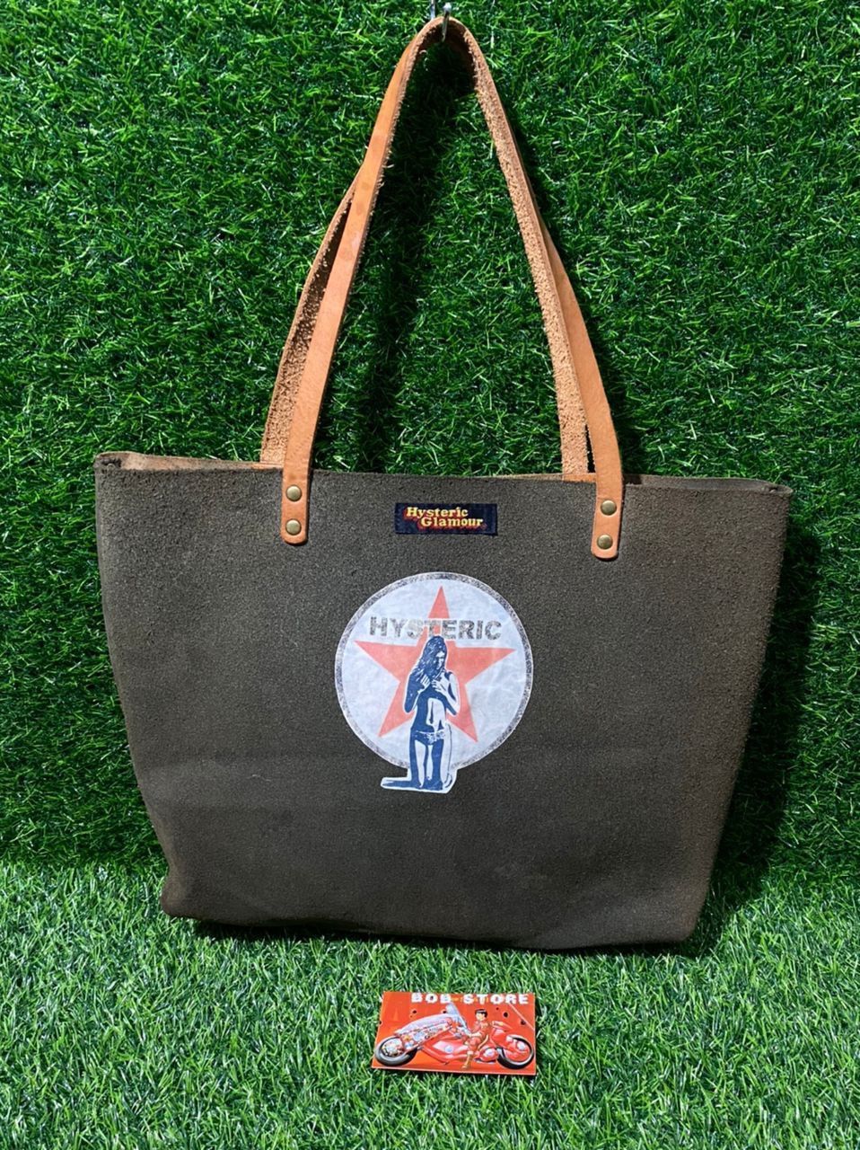 Hysteric Glamour Full Leather Custom Patch Tote bag