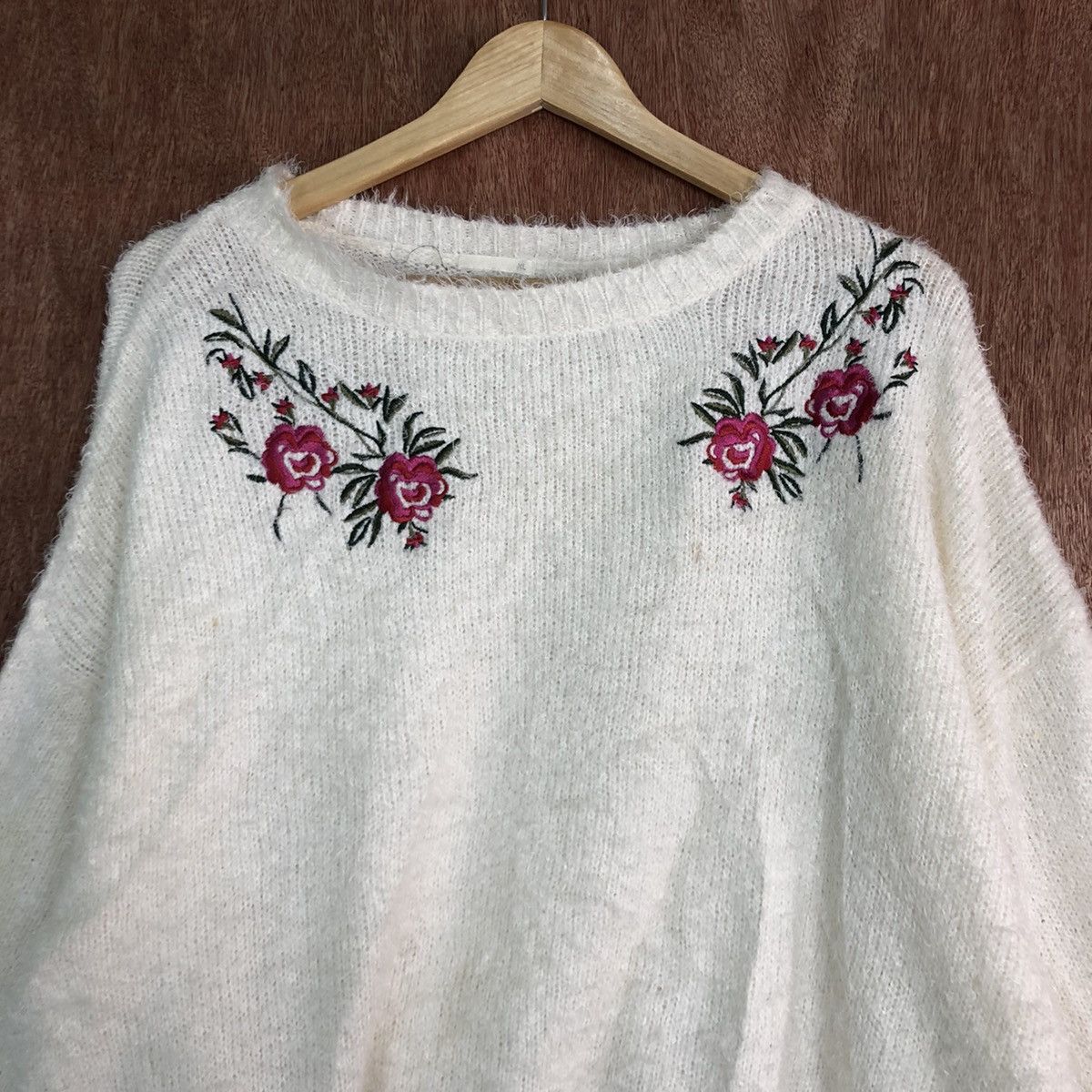 Vintage DL Japan GU ballon sleeve Mohair Shag Baggy Knitwear #c346 Size L / US 10 / IT 46 - 8 Thumbnail