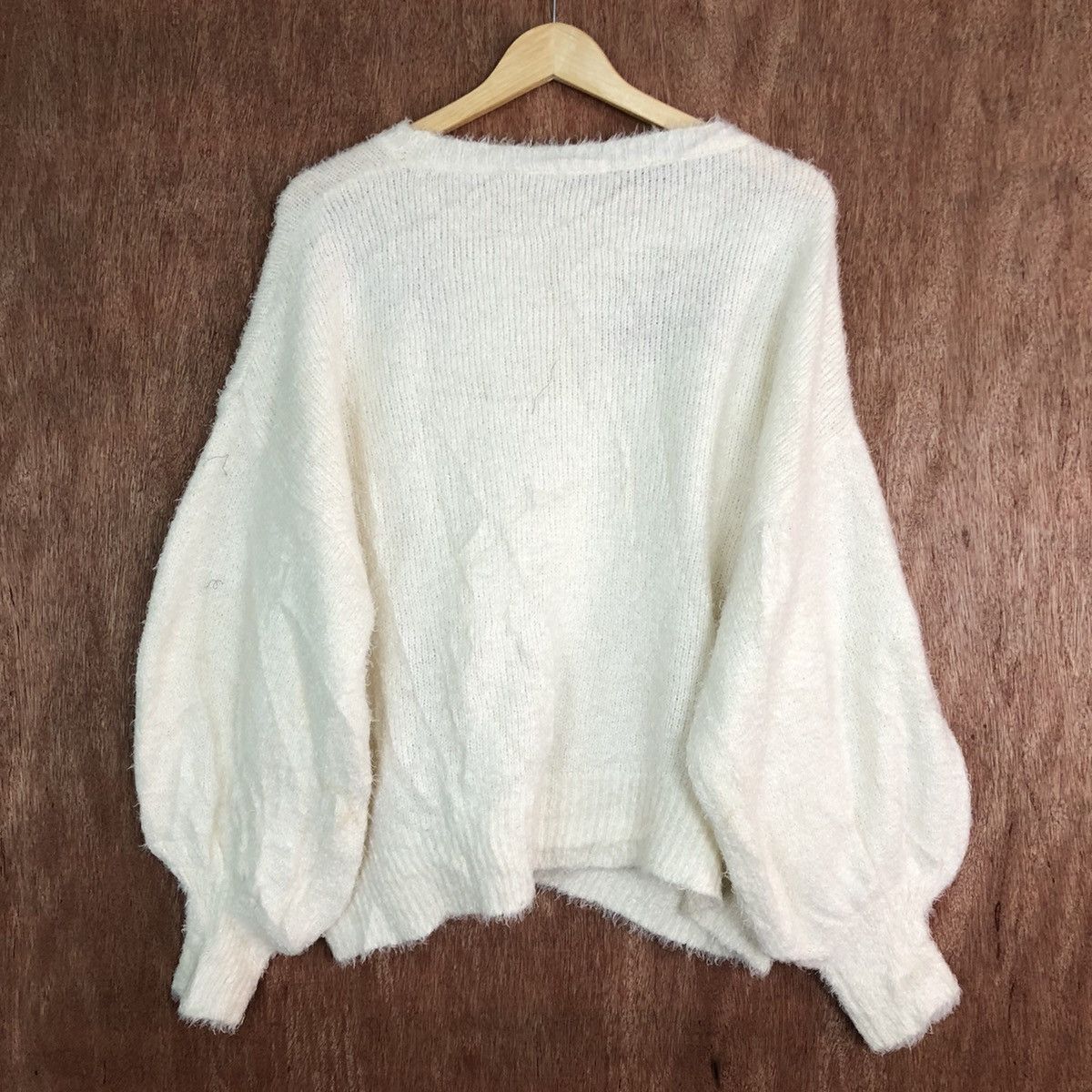 Vintage DL Japan GU ballon sleeve Mohair Shag Baggy Knitwear #c346 Size L / US 10 / IT 46 - 10 Thumbnail
