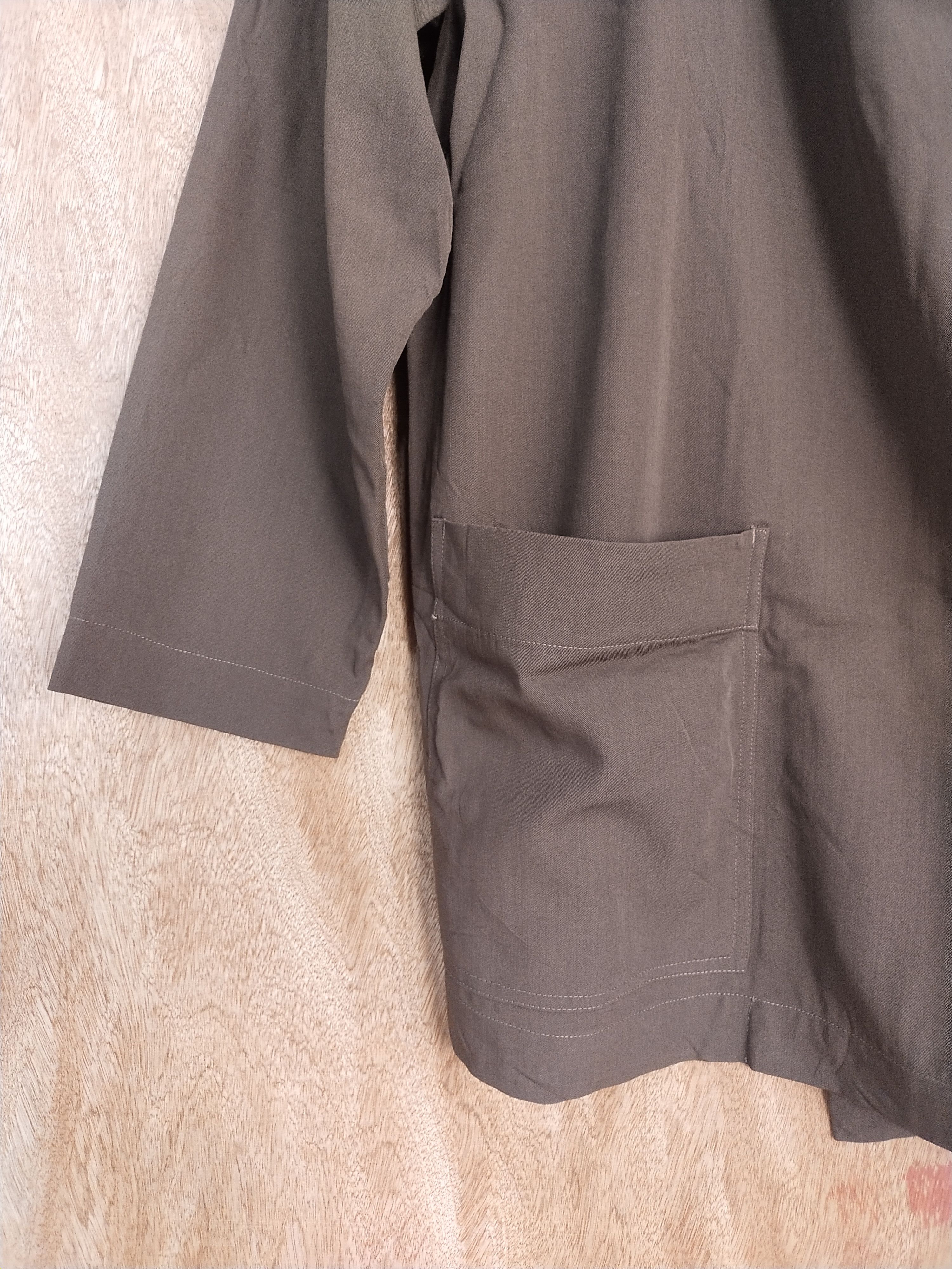 Issey Miyake Plantation dark brown Cardigan #S233DL Size US M / EU 48-50 / 2 - 4 Thumbnail