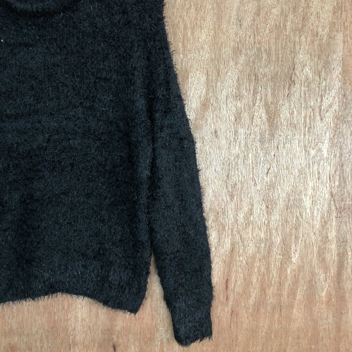 Japanese Brand DL Rose Farm Black Mohair Shag Shaggy Knitwear #c431 Size US L / EU 52-54 / 3 - 5 Thumbnail