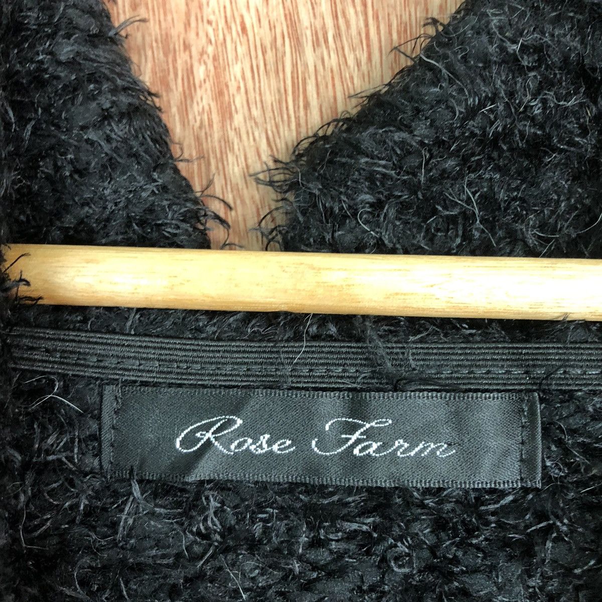 Japanese Brand DL Rose Farm Black Mohair Shag Shaggy Knitwear #c431 Size US L / EU 52-54 / 3 - 8 Thumbnail