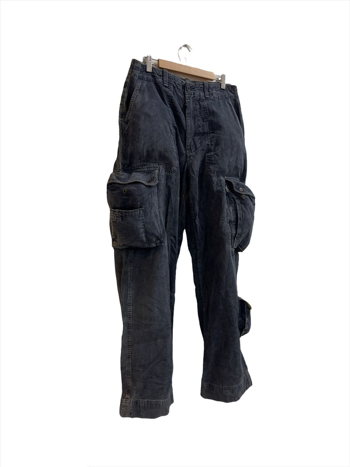 Polo Ralph Lauren × RRL Ralph Lauren × Vintage Vintage Polo Ralph Lauren Multi Pocket Tactical Velvet Pants Size US 32 / EU 48 - 3 Thumbnail