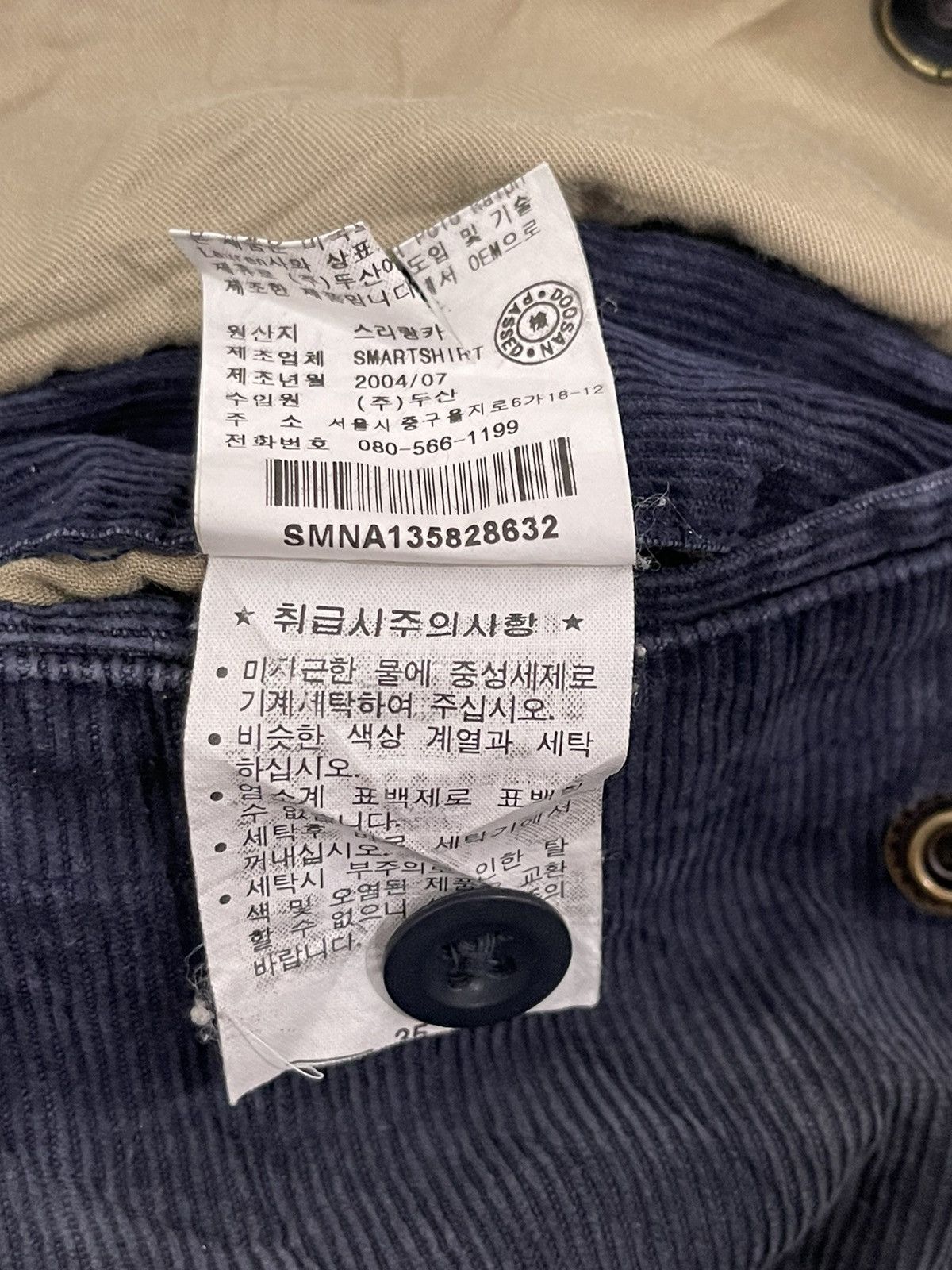 Polo Ralph Lauren × RRL Ralph Lauren × Vintage Vintage Polo Ralph Lauren Multi Pocket Tactical Velvet Pants Size US 32 / EU 48 - 12 Thumbnail