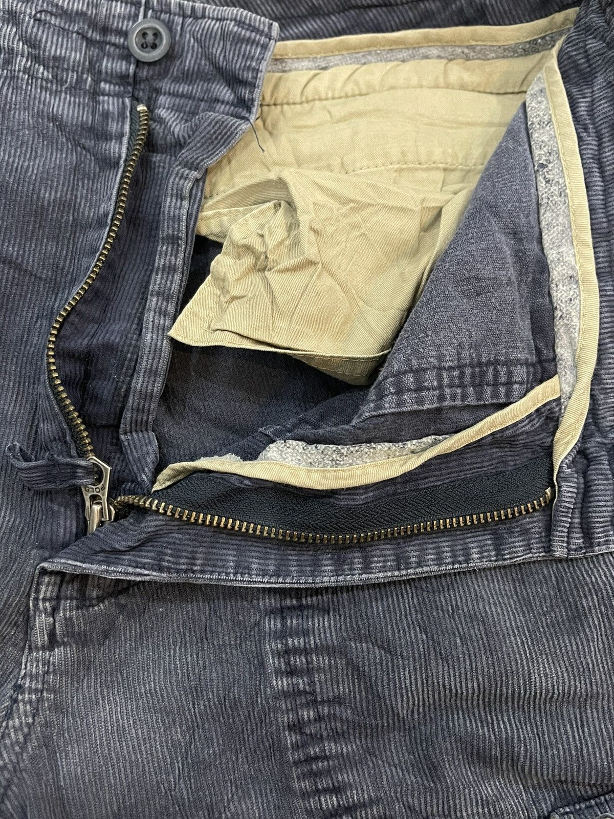 Polo Ralph Lauren × RRL Ralph Lauren × Vintage Vintage Polo Ralph Lauren Multi Pocket Tactical Velvet Pants Size US 32 / EU 48 - 10 Thumbnail