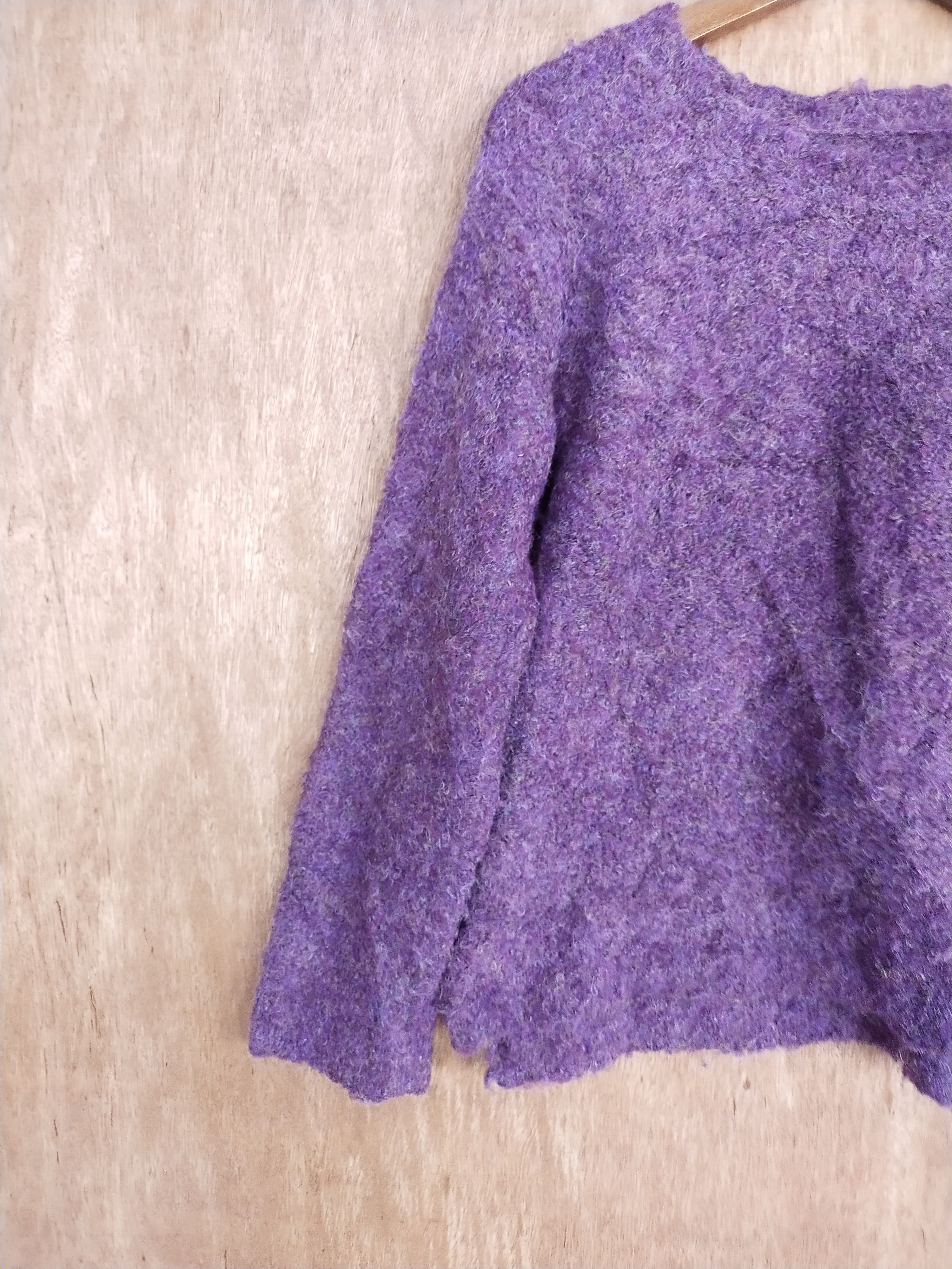 Aran Isles Knitwear Purple Sweater Top Knitwear Womenswear #S230 Size US S / EU 44-46 / 1 - 3 Thumbnail