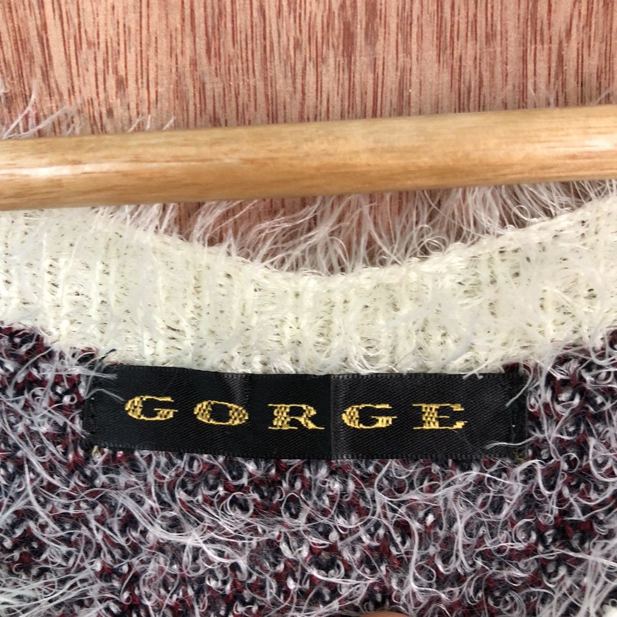 Homespun Knitwear DLL Gorge White Mohair shag shaggy fur Navajo Knitwear #c402 Size M / US 6-8 / IT 42-44 - 10 Thumbnail